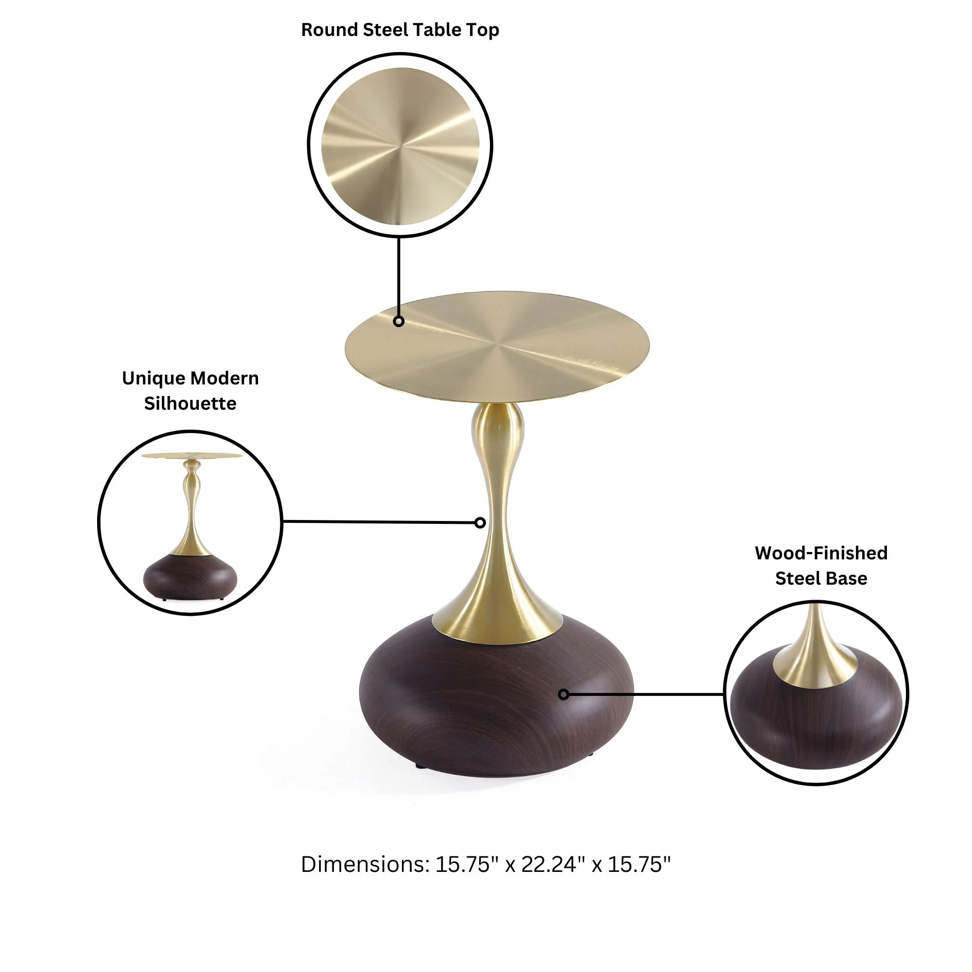 Patchin End Table in Brown - Image 4