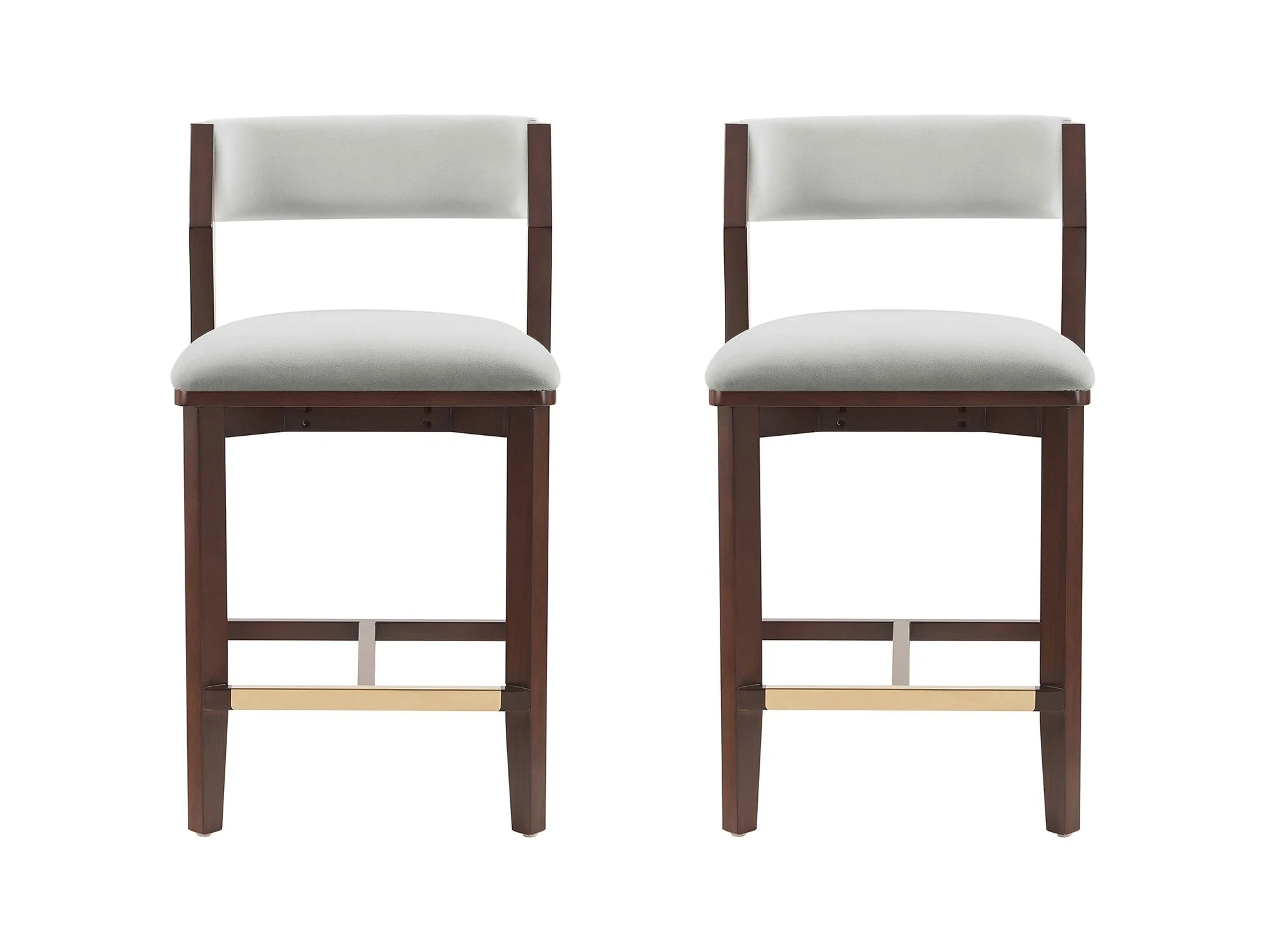 Patricia Counter Stool in White Glacier (set of 2)