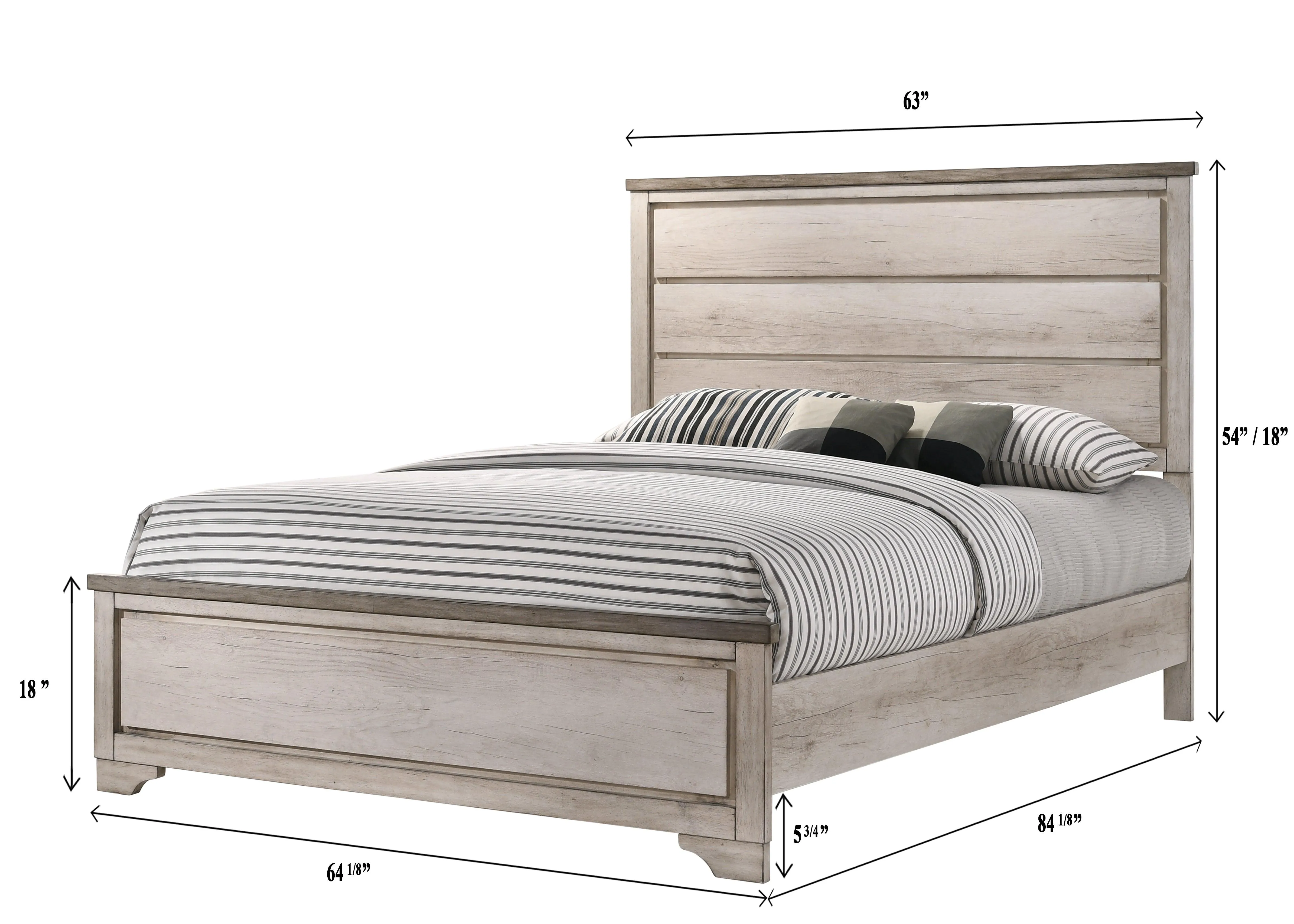 Patterson Driftwood Queen Panel Bed - Image 5