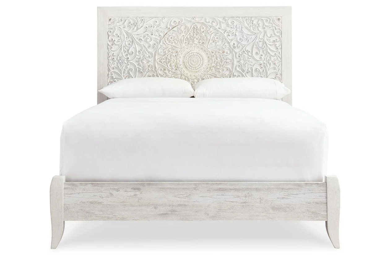 Paxberry Whitewash Queen Panel Bed - Image 3