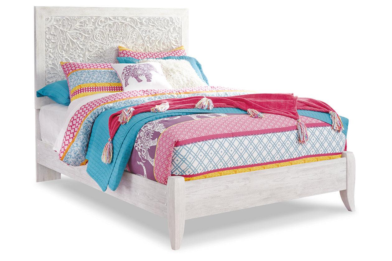 Paxberry Whitewash Twin Panel Bed - Image 5