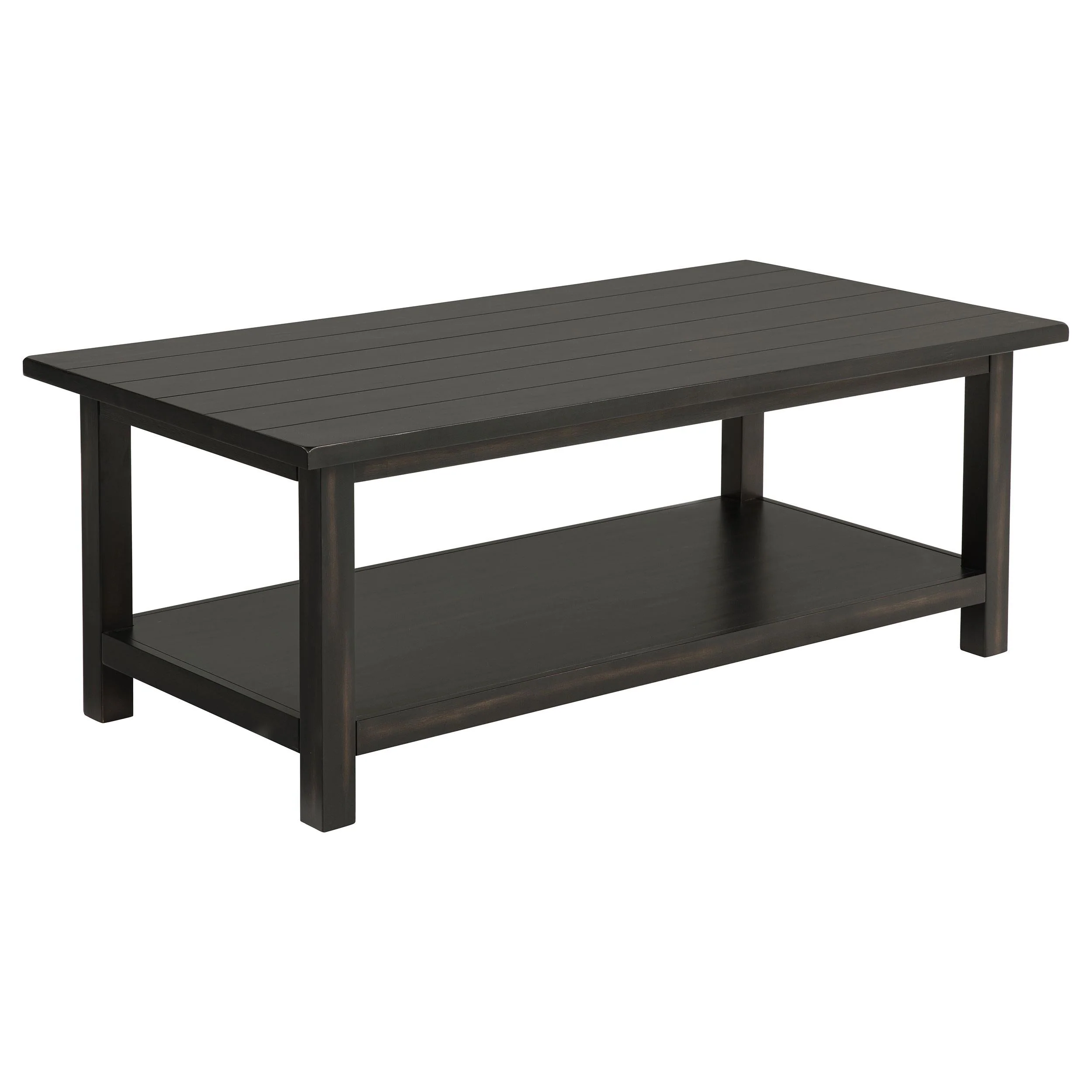 Payne Distressed Java 2-Piece Coffee and 1-Drawer End Table Set - Image 6