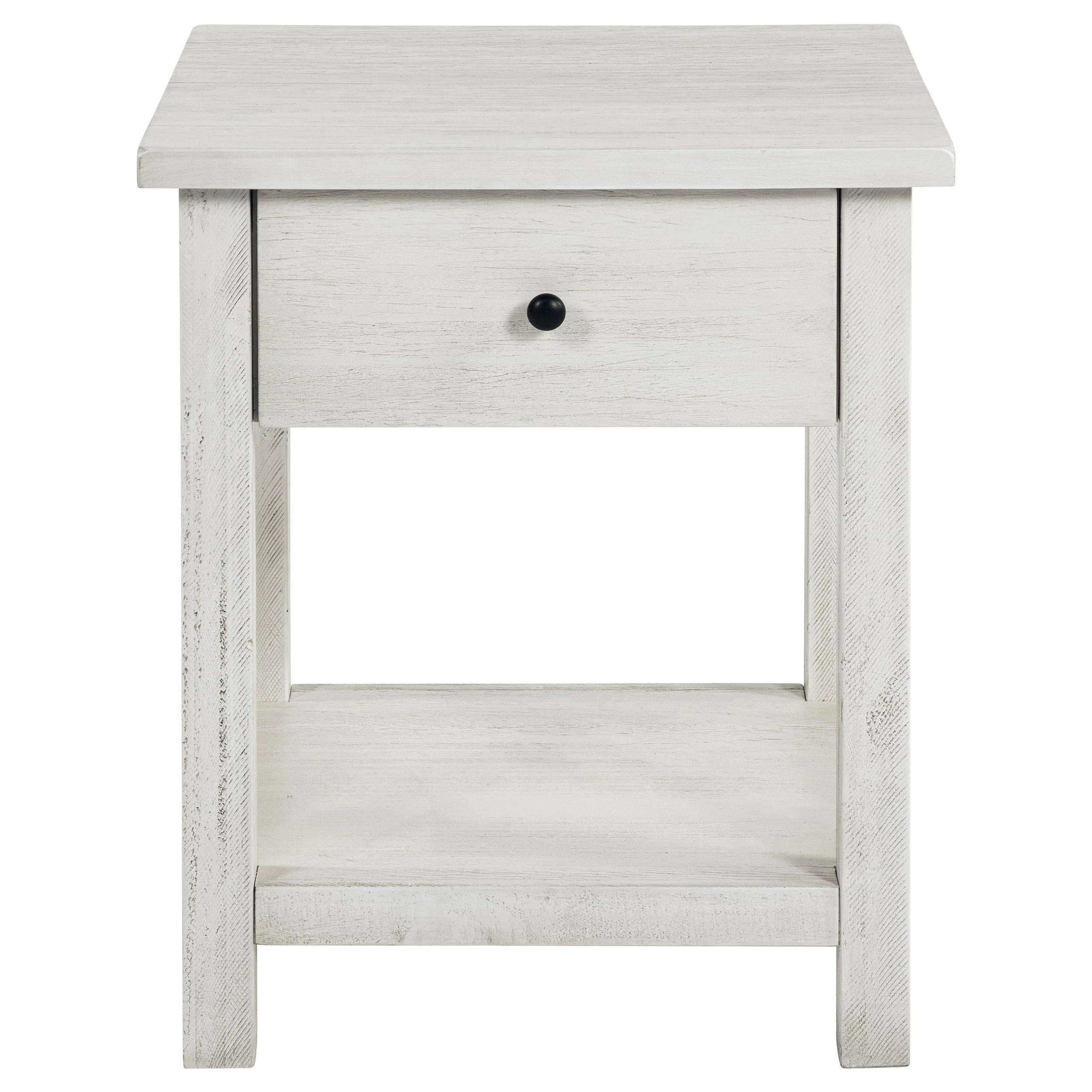 Payne Distressed White 2-Piece Coffee and 1-Drawer End Table Set - Image 4