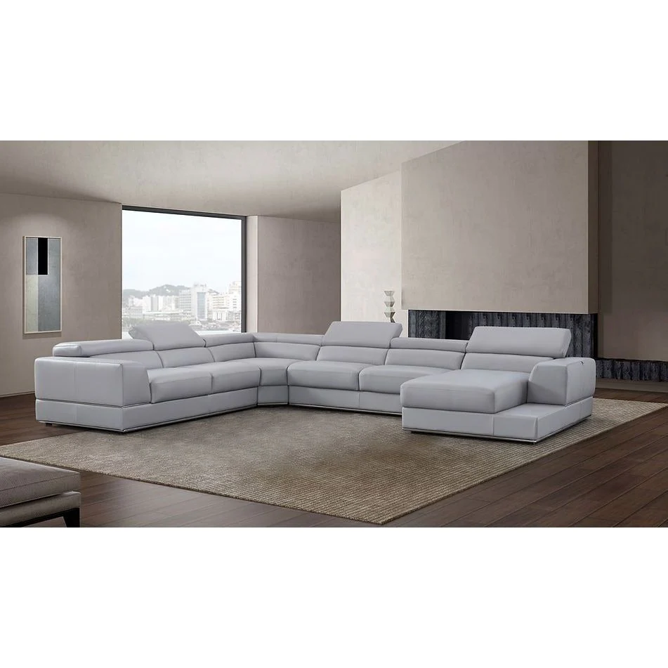 Pella LT. Grey Right Arm Facing (RAF) Sectional