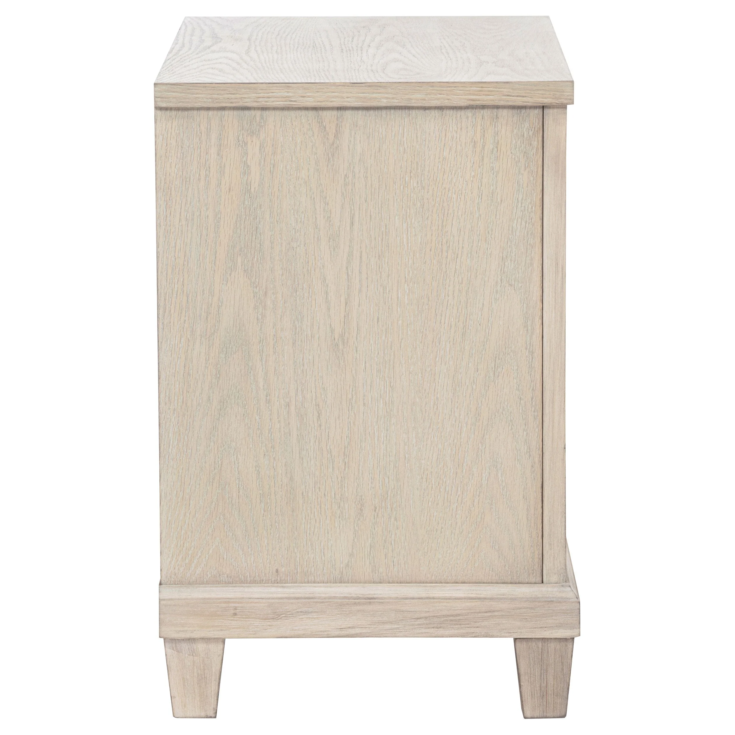 Pembroke Washed Oak 2-drawer Nightstand Bedside Table - Image 9