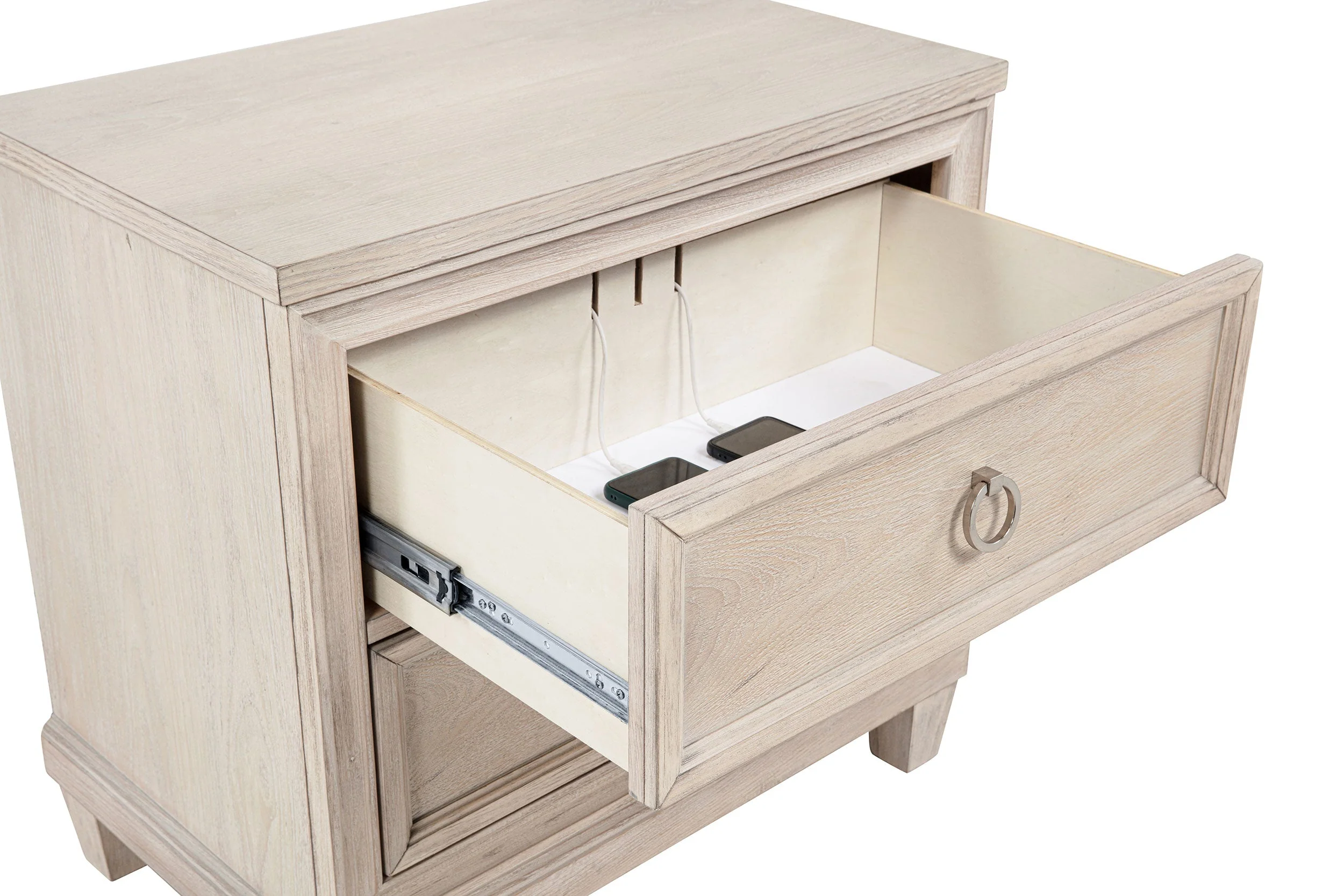 Pembroke Washed Oak 4-piece California King Bedroom Set - Image 12