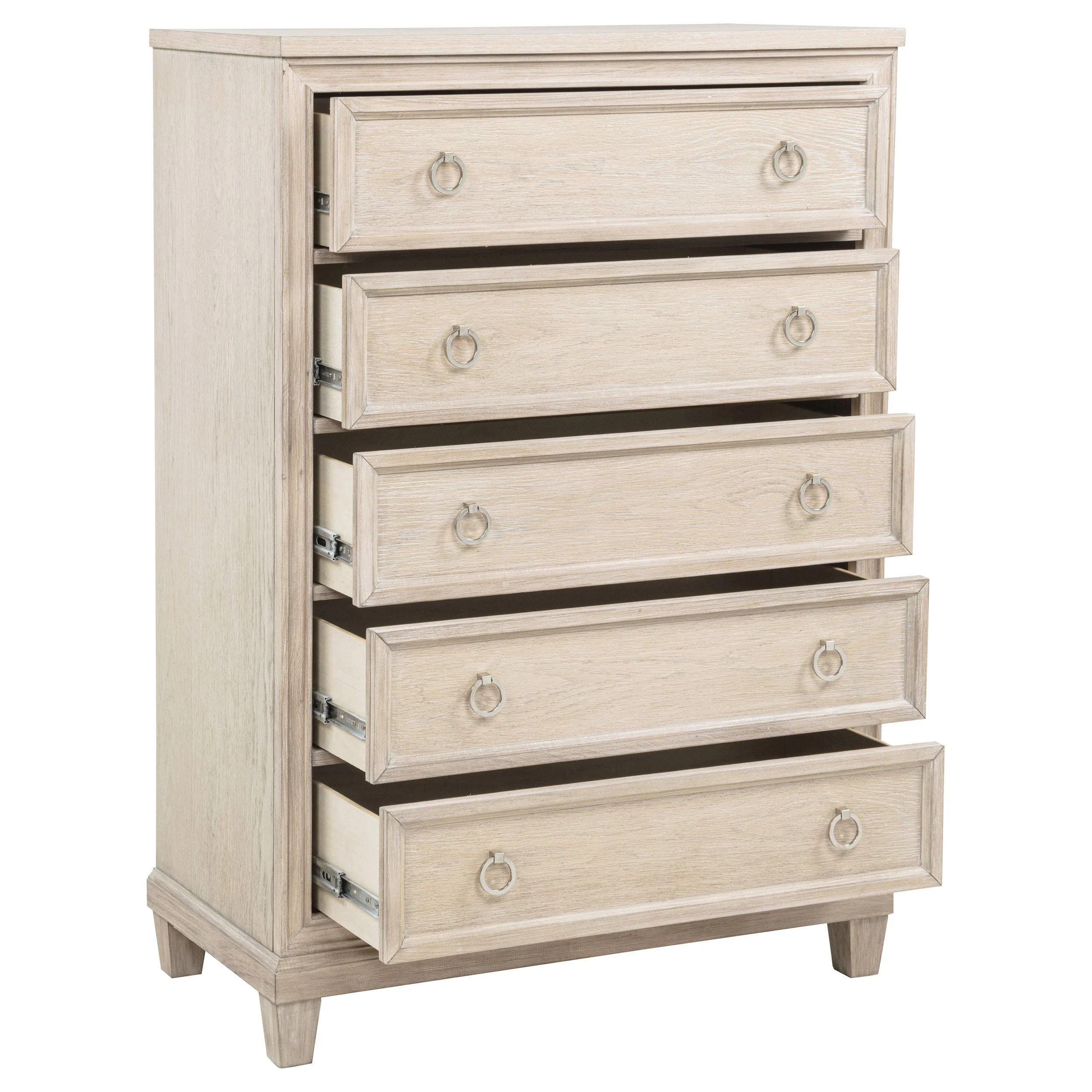 Pembroke Washed Oak 5-drawer Chest of Drawers - Image 10