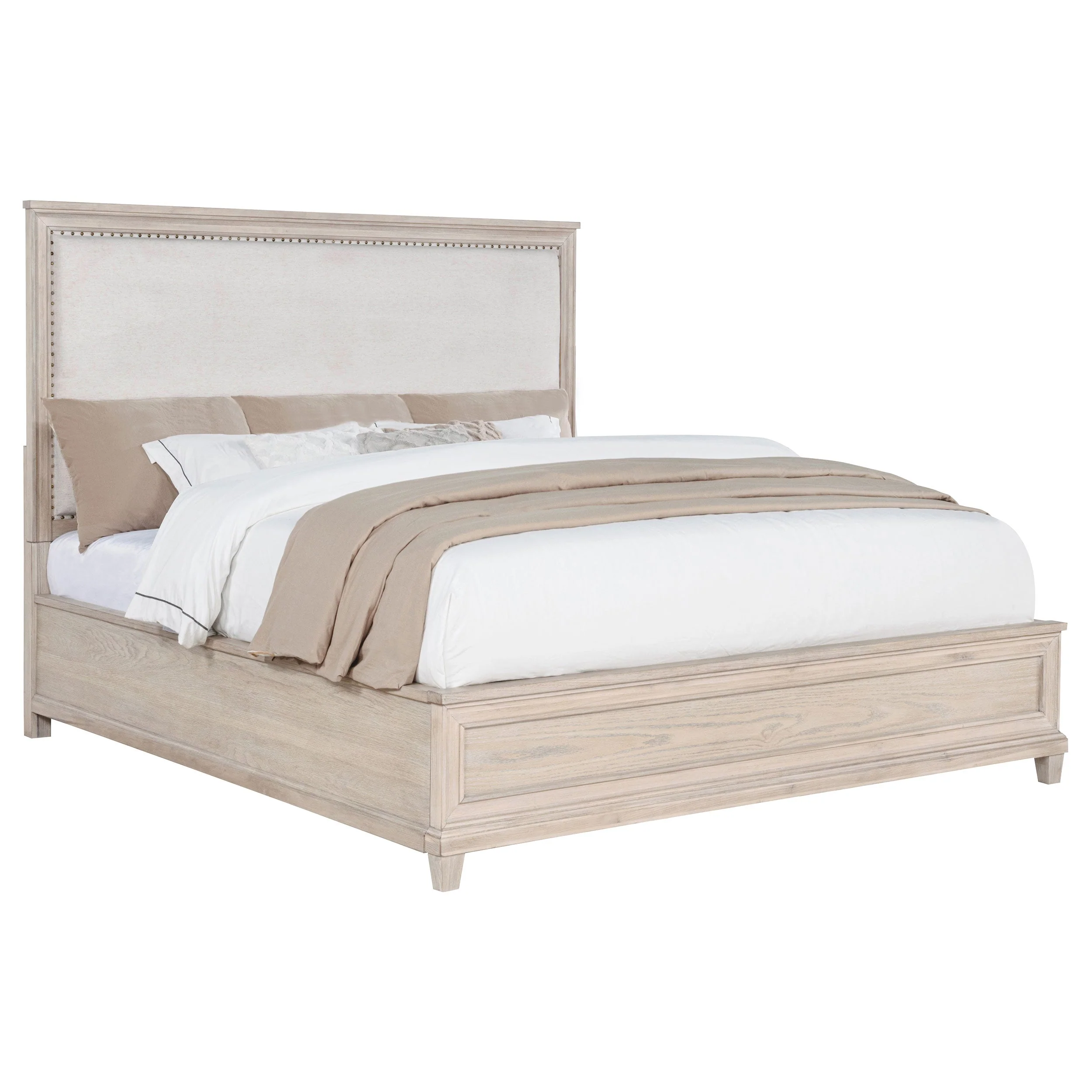Pembroke Washed Oak 66-inch Eastern King Panel Bed - Image 2