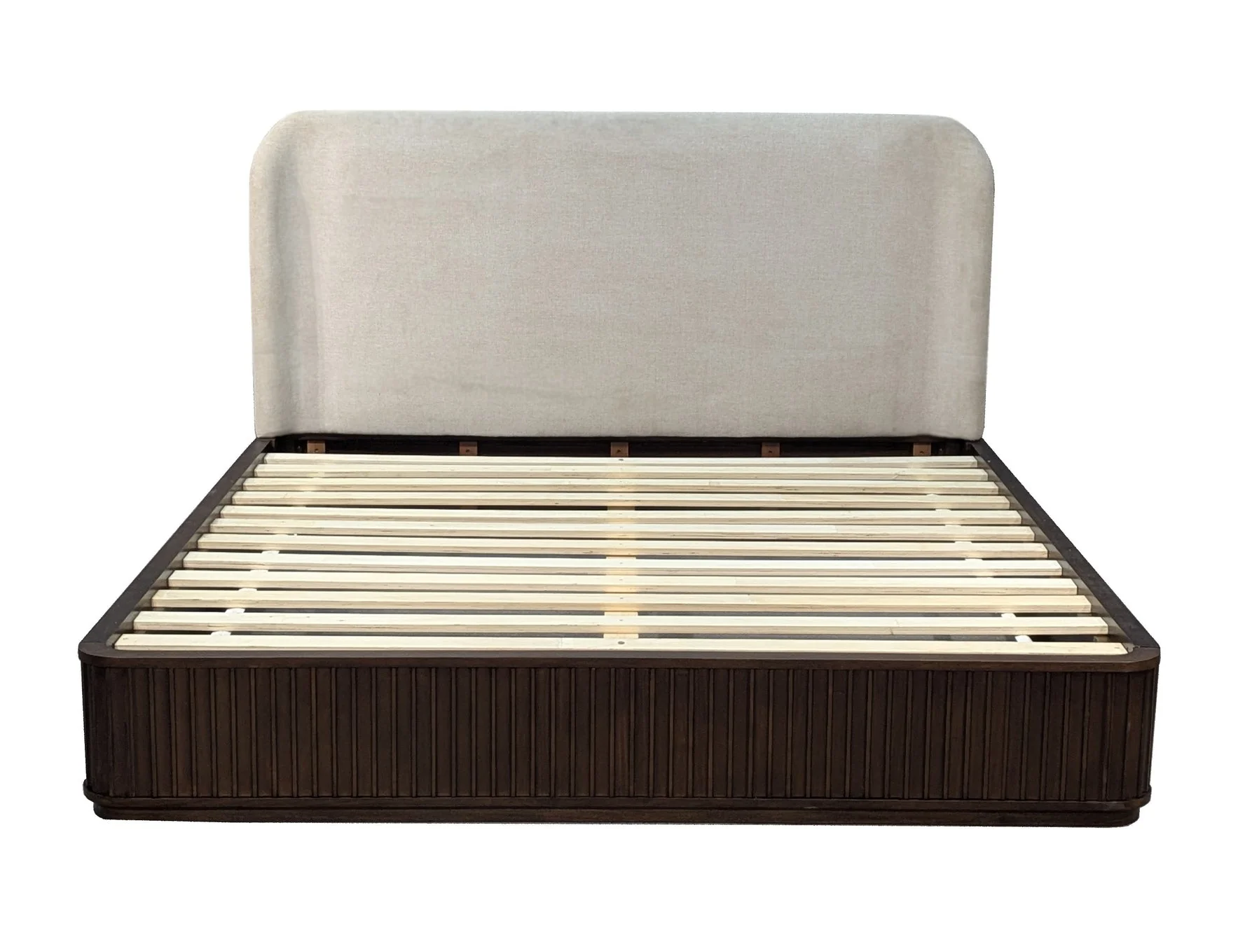Penny Fluted Chocolate Mousse Full Bed