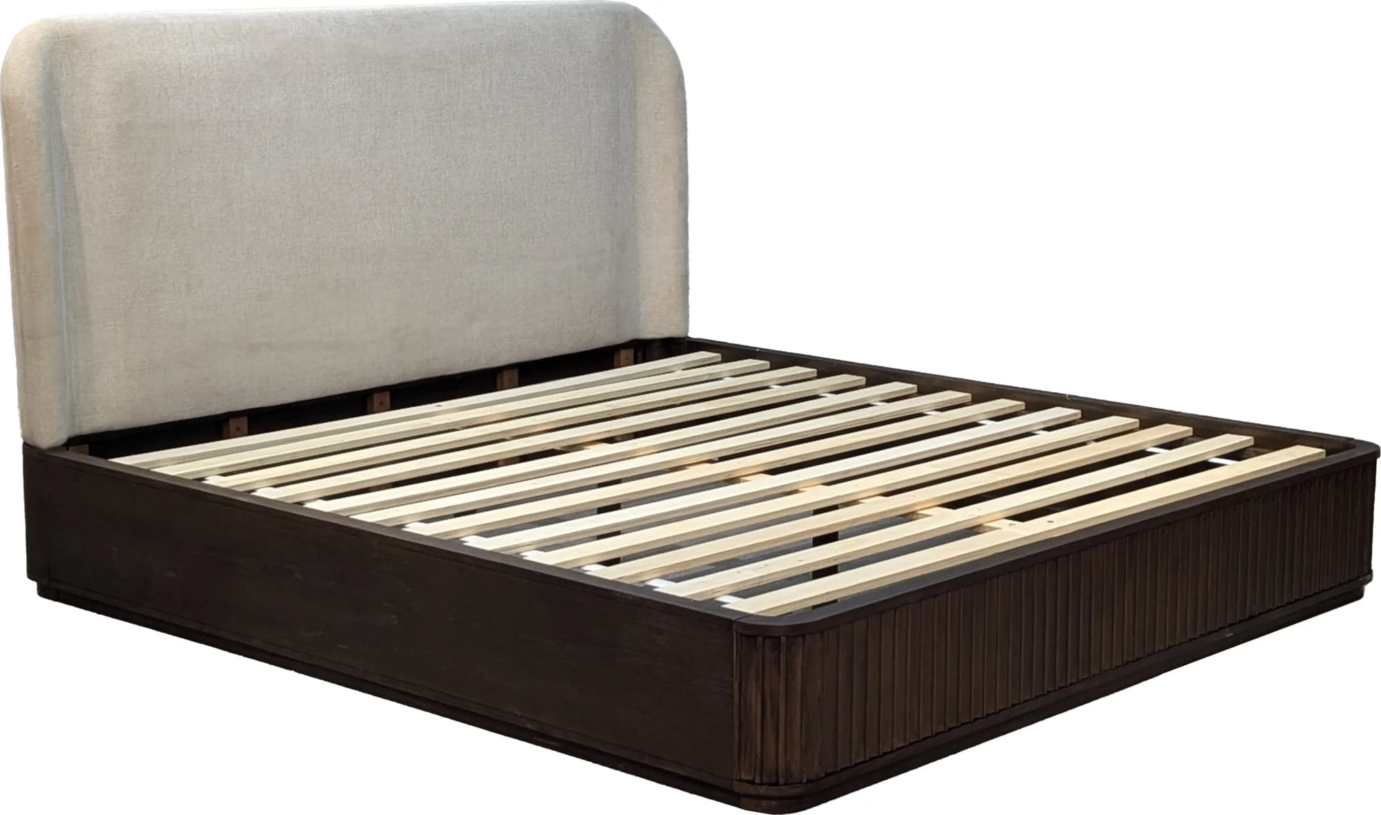 Penny Fluted Chocolate Mousse Full Bed - Image 3