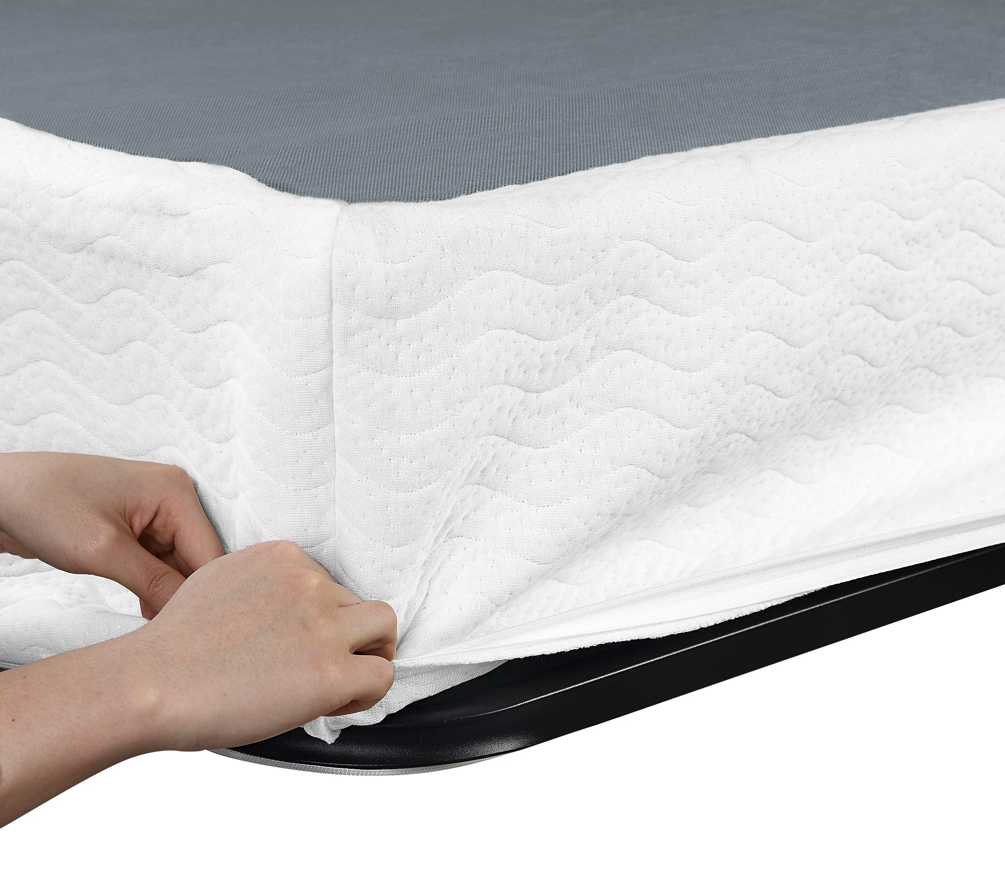 Perrin White Full Mattress Foundation - Image 8