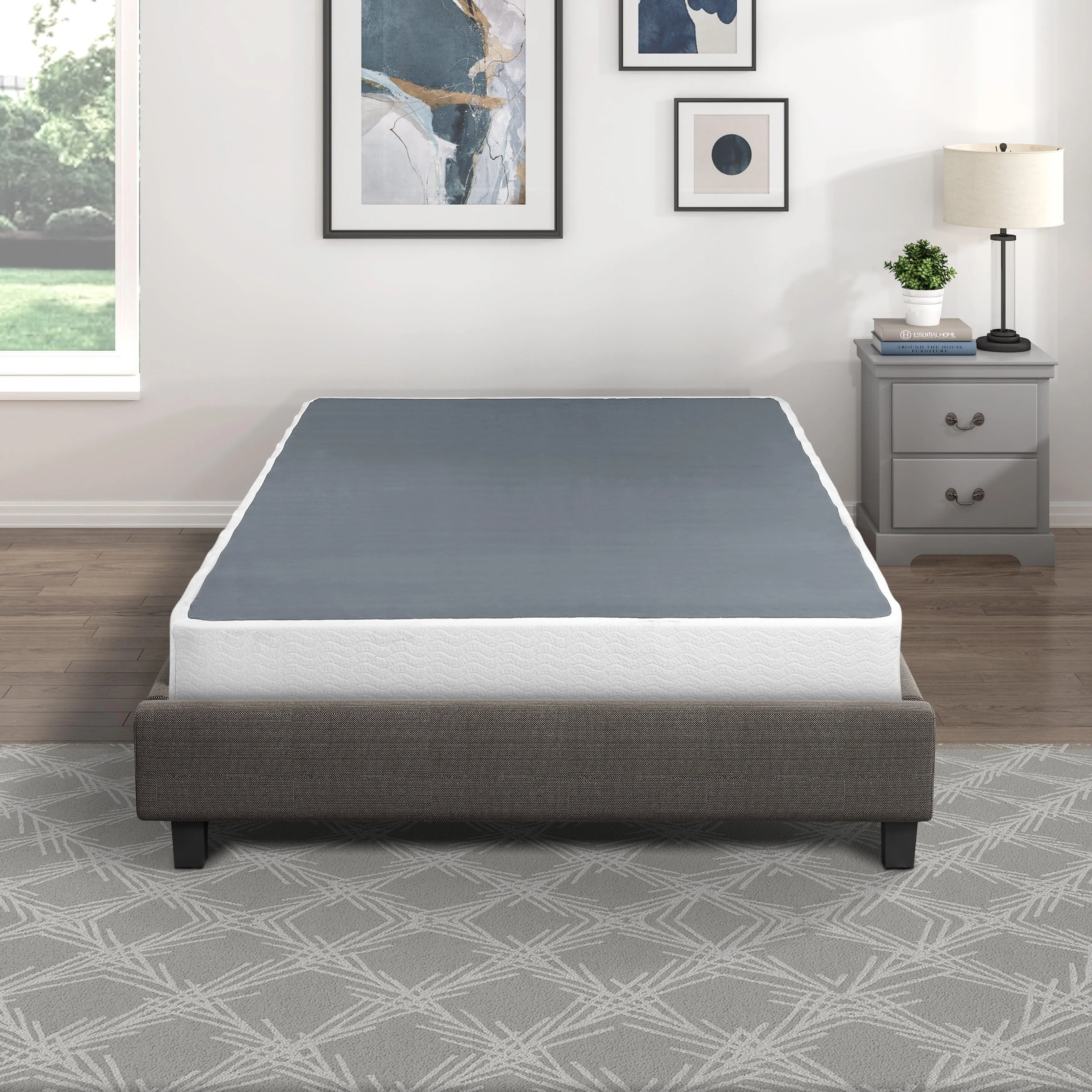 Perrin White Full Mattress Foundation - Image 9