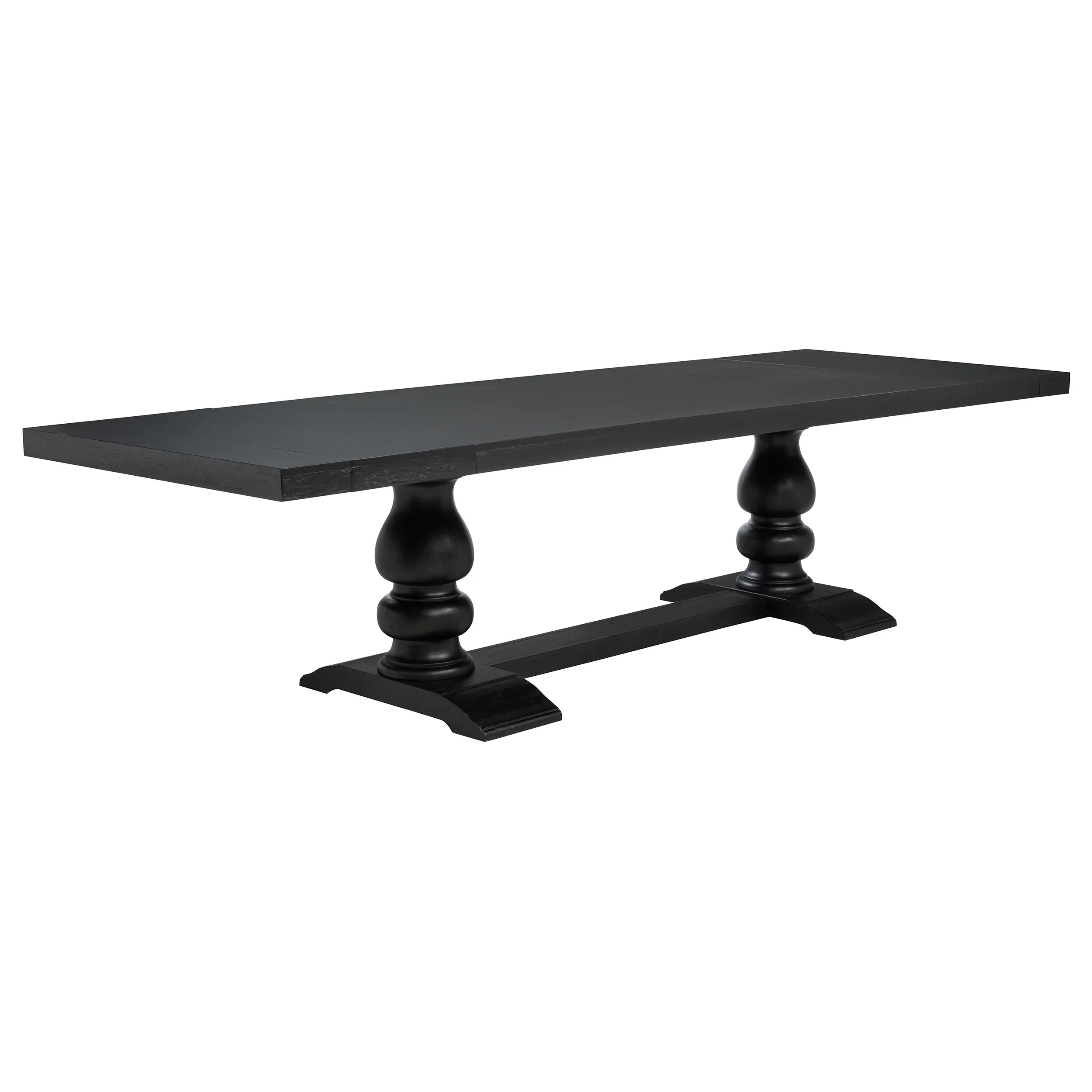 Phelps Distressed Noir 7-piece Rectangular Dining Table Set - Image 3