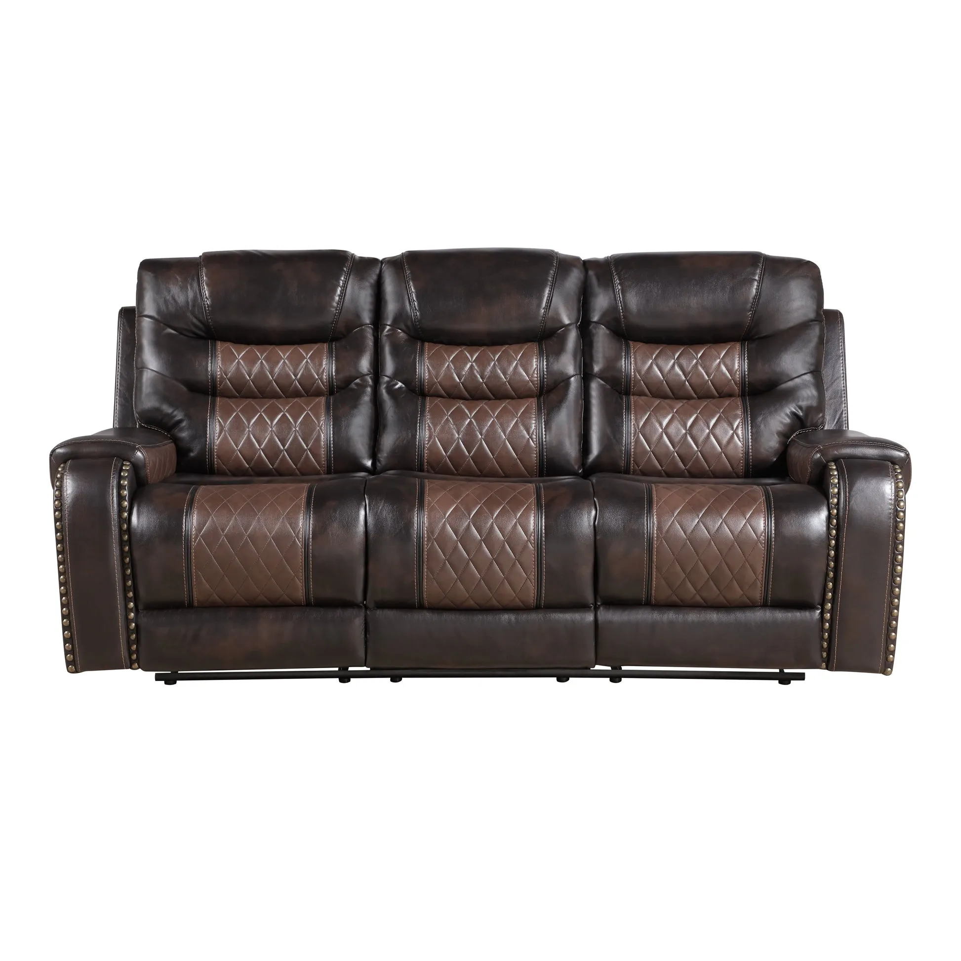 Phoenix II Brown Reclining Living Room Set - Image 2