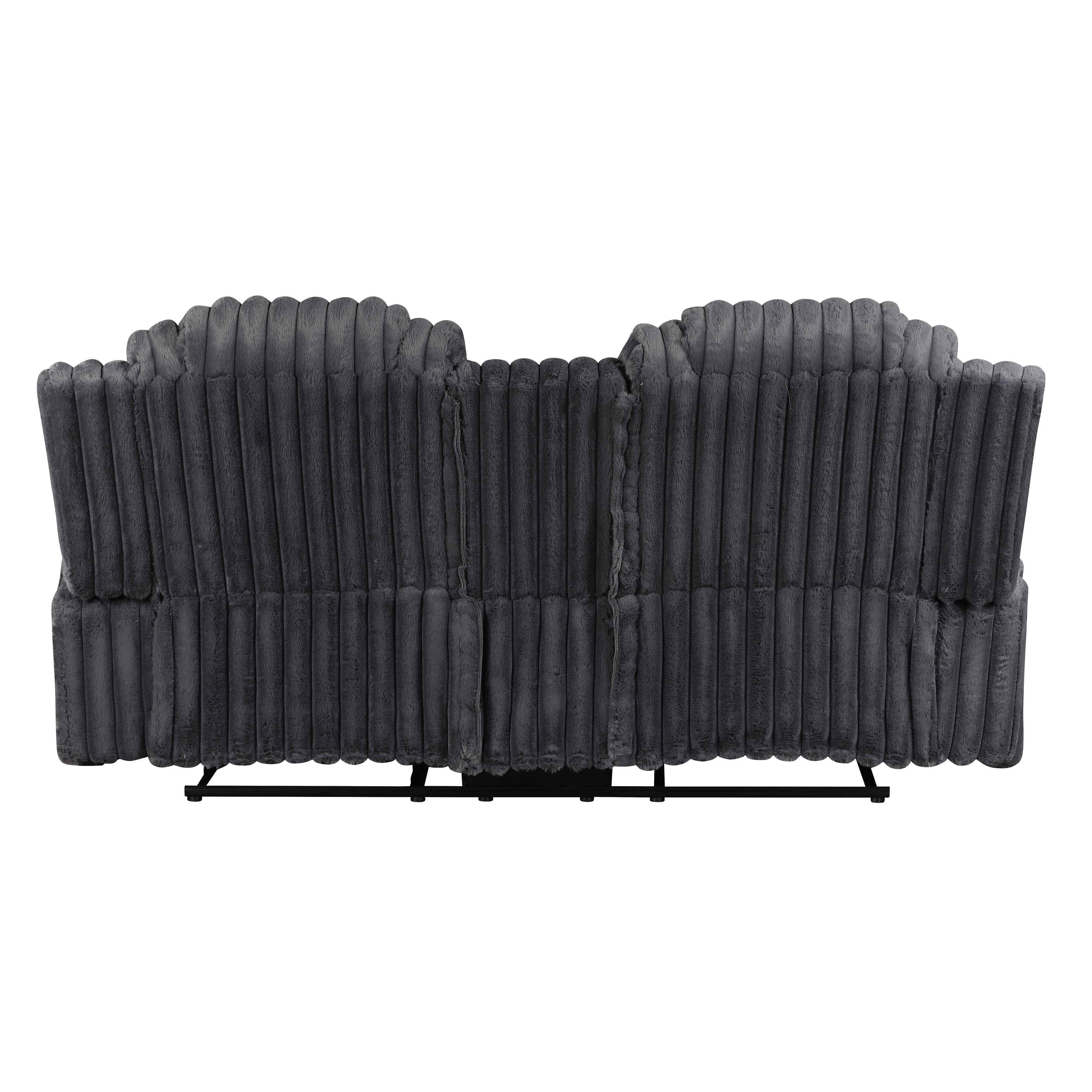 Phyllis Dark Gray Reclining Living Room Set - Image 8
