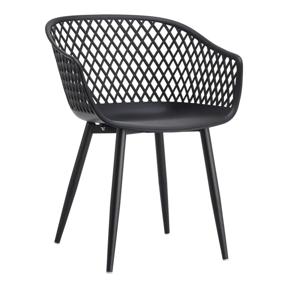 Piazza Outdoor Chair Black  - Set of 2 - Image 2