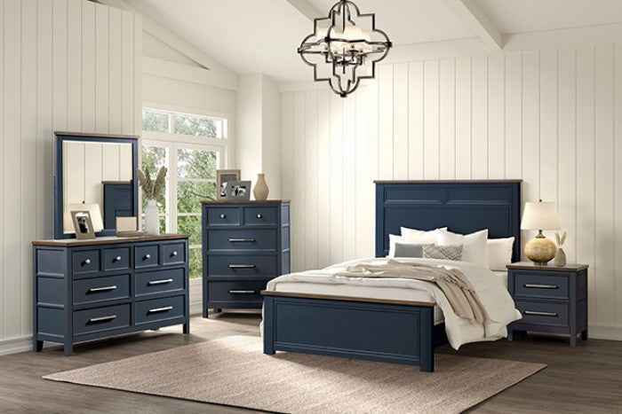 Pinetop Blue/Dark Brown 4-Piece Twin Bedroom Set