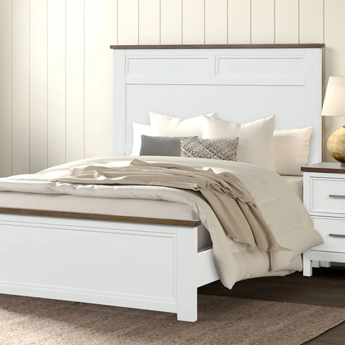 Pinetop White/Dark Brown 5-Piece Twin Bedroom Set - Image 3
