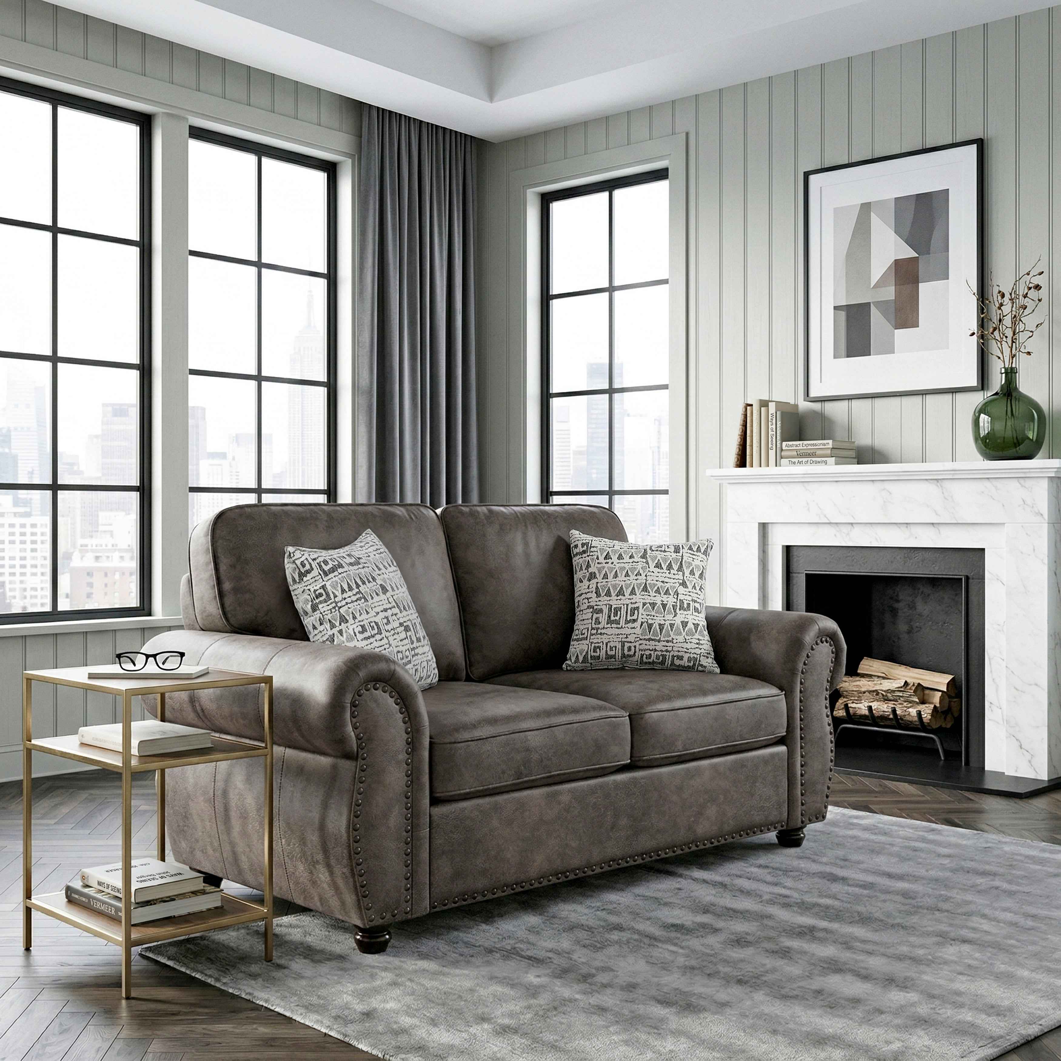 Pinnacle Pewter Loveseat - Image 15