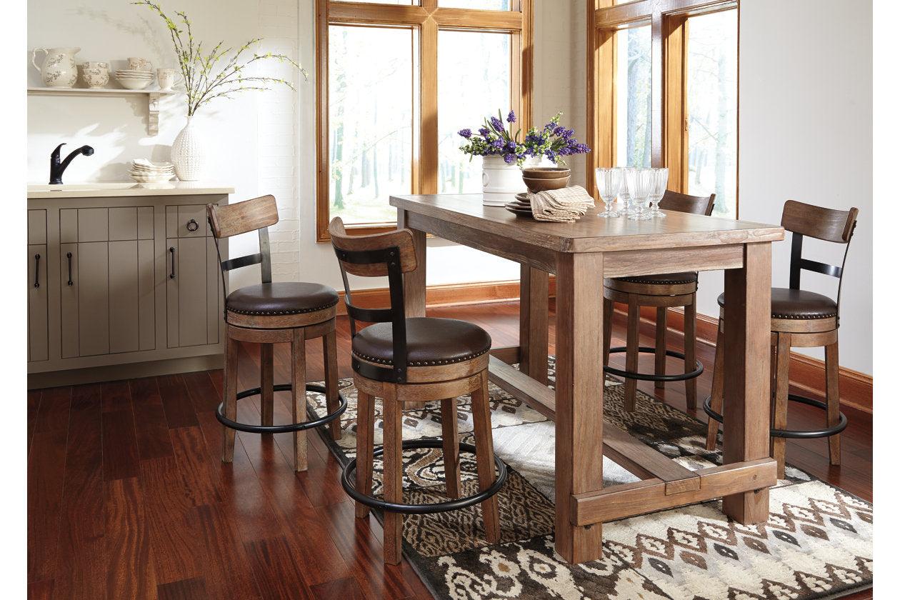Pinnadel Light Brown Counter Height Barstool - Image 2