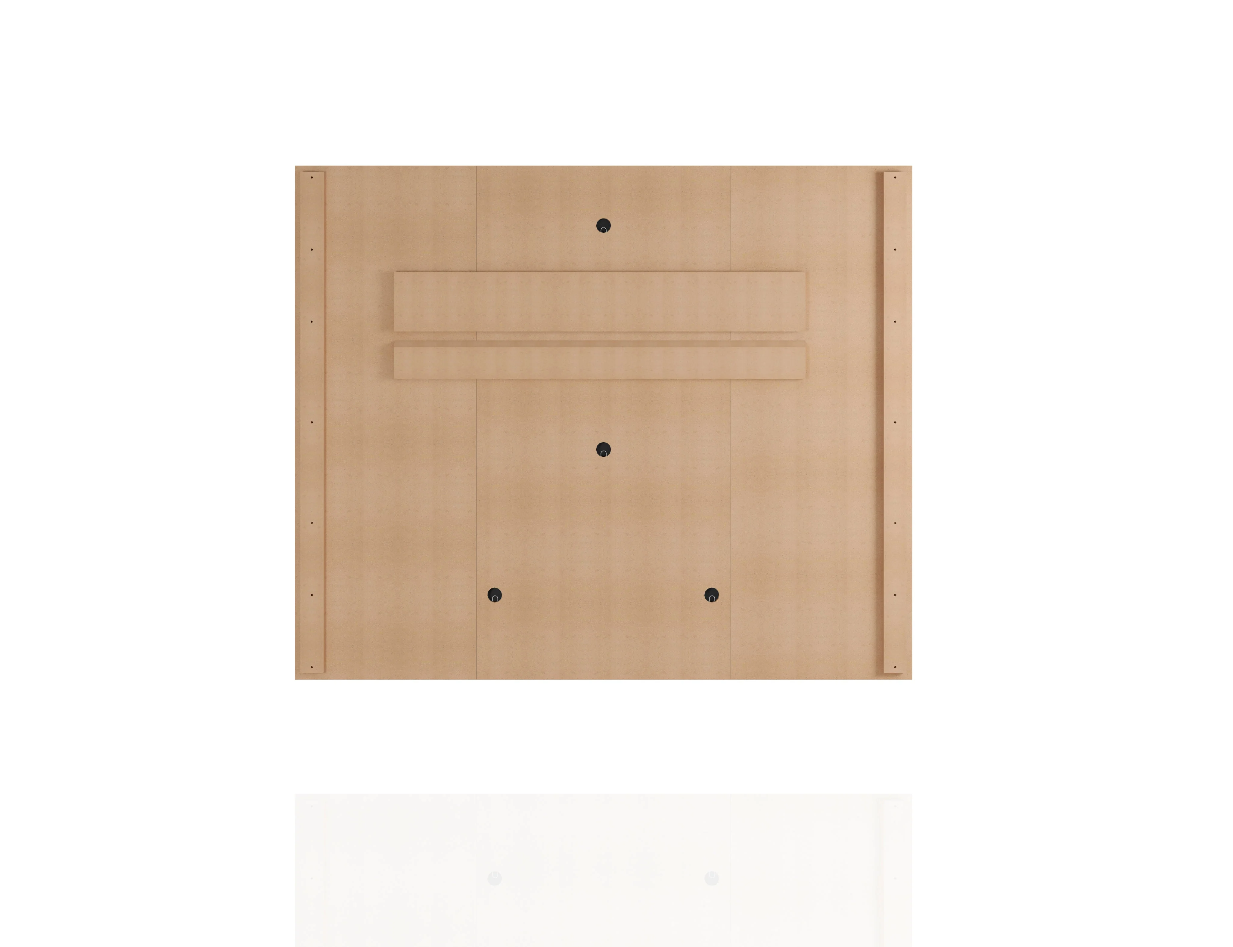 Plaza 64.25 Floating Entertainment Center in Rustic Brown - Image 8