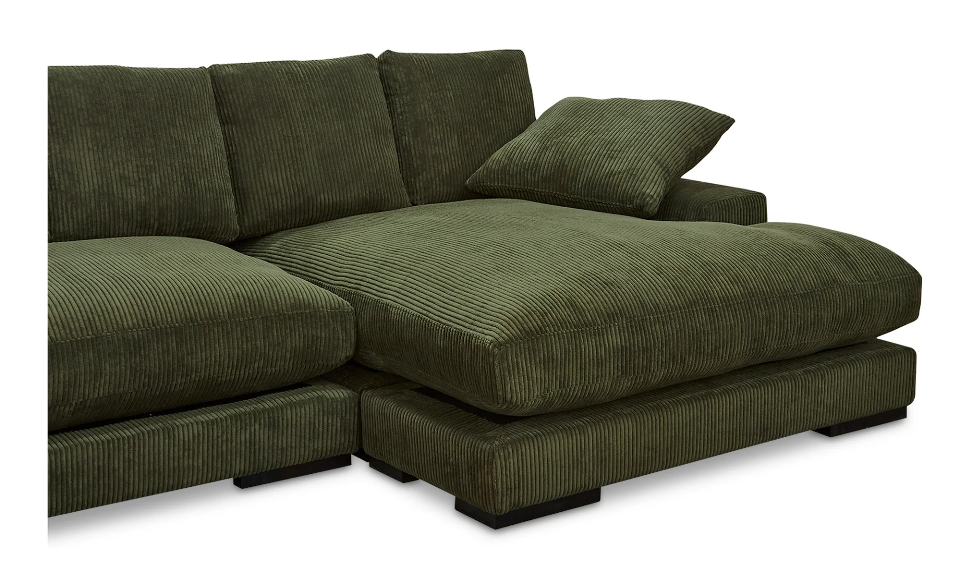 Plunge Sectional Dark Green - Image 5