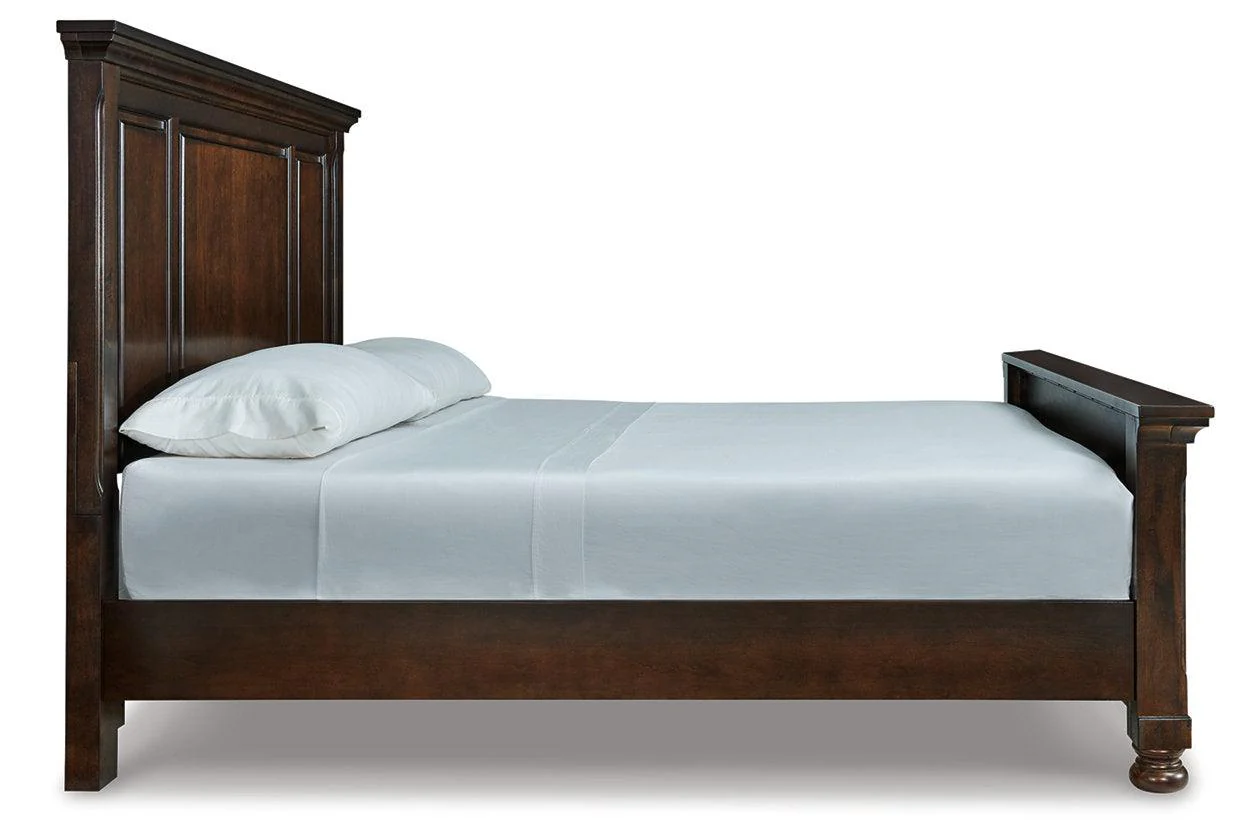 Porter Rustic Brown California King Panel Bed - Image 4