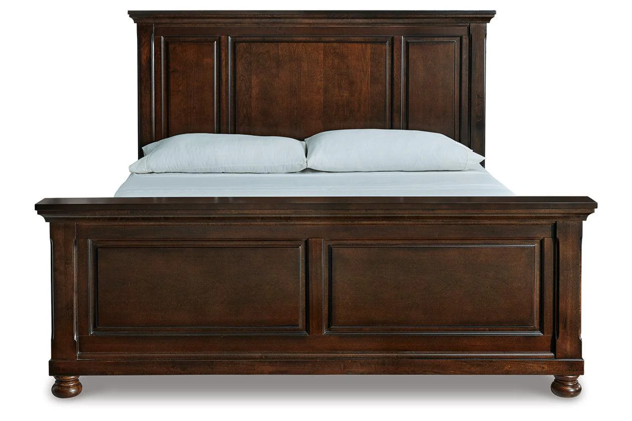 Porter Rustic Brown California King Panel Bed - Image 5
