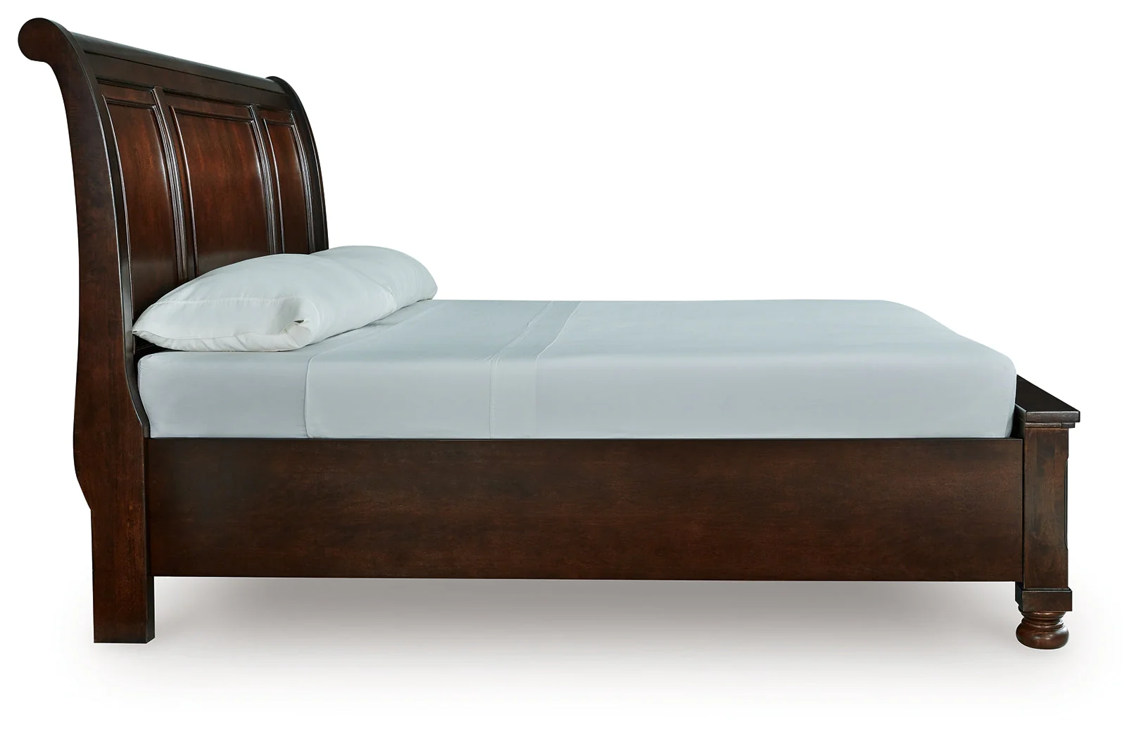 Porter Rustic Brown California King Sleigh Storage Platform Bed - Image 6