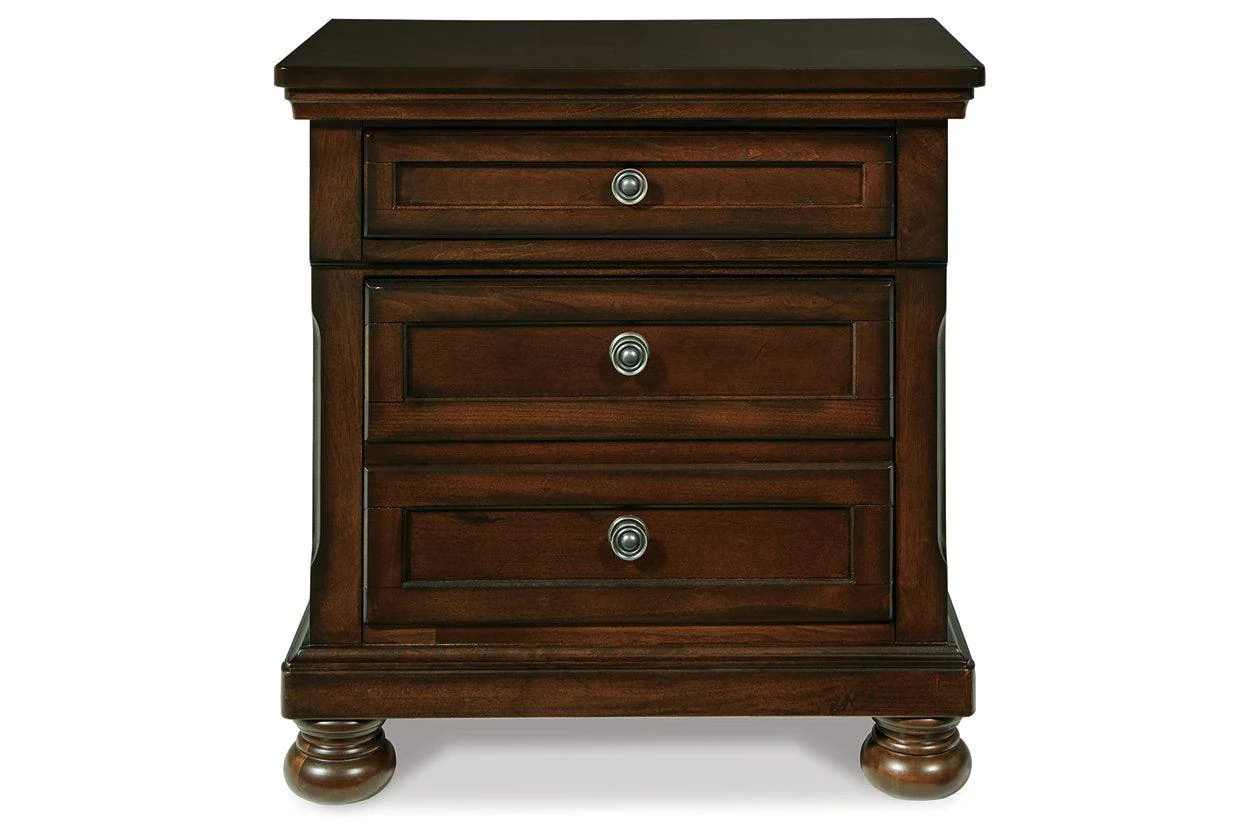Porter Rustic Brown Nightstand - Image 3