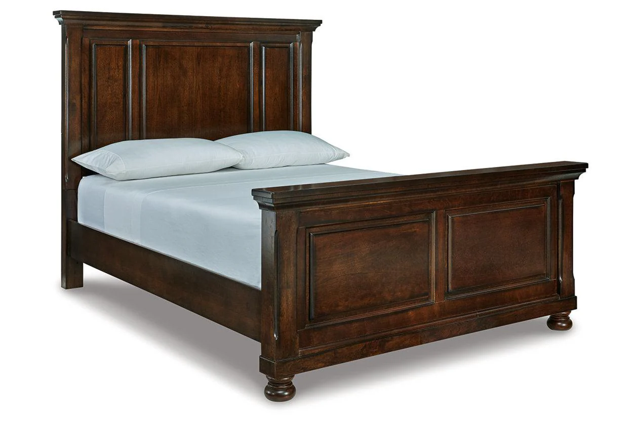 Porter Rustic Brown Queen Panel Bed - Image 8