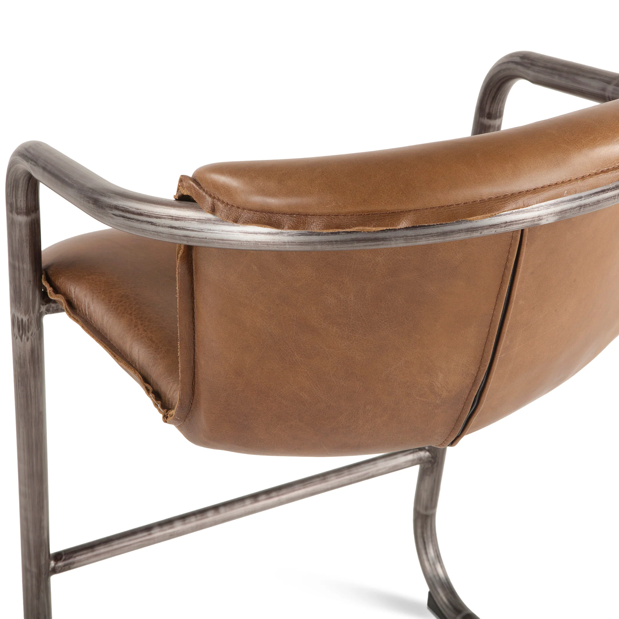 Portofino 22" Counter Chair in Berham Chestnut Top Grain Leather - Image 6