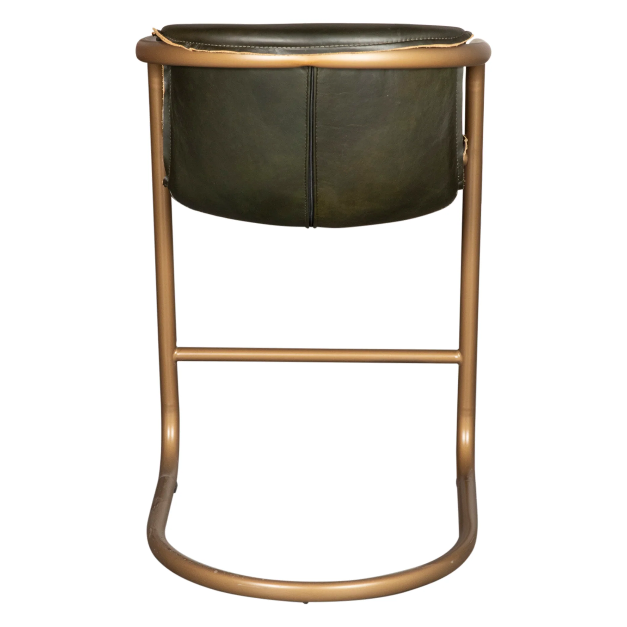 Portofino 22" Counter Chair in Emerald Green Leather - Image 14