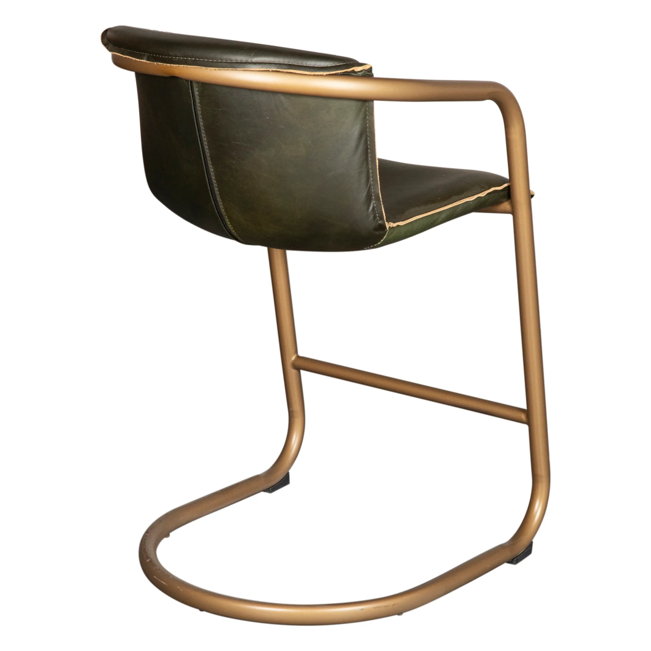 Portofino 22" Counter Chair in Emerald Green Leather - Image 19