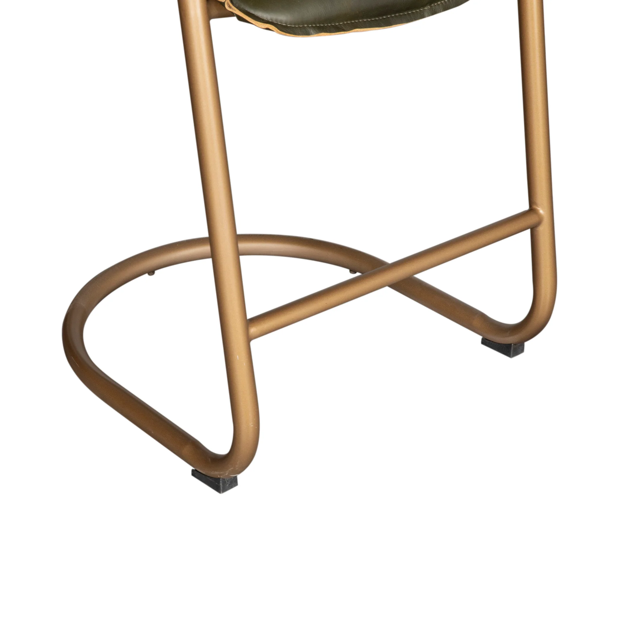 Portofino 22" Counter Chair in Emerald Green Leather - Image 7