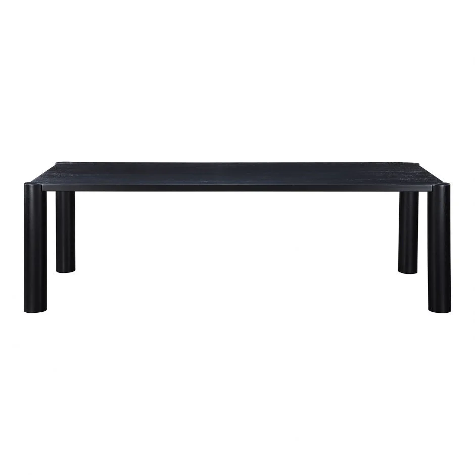 Post Dining Table - Large -Oak Black