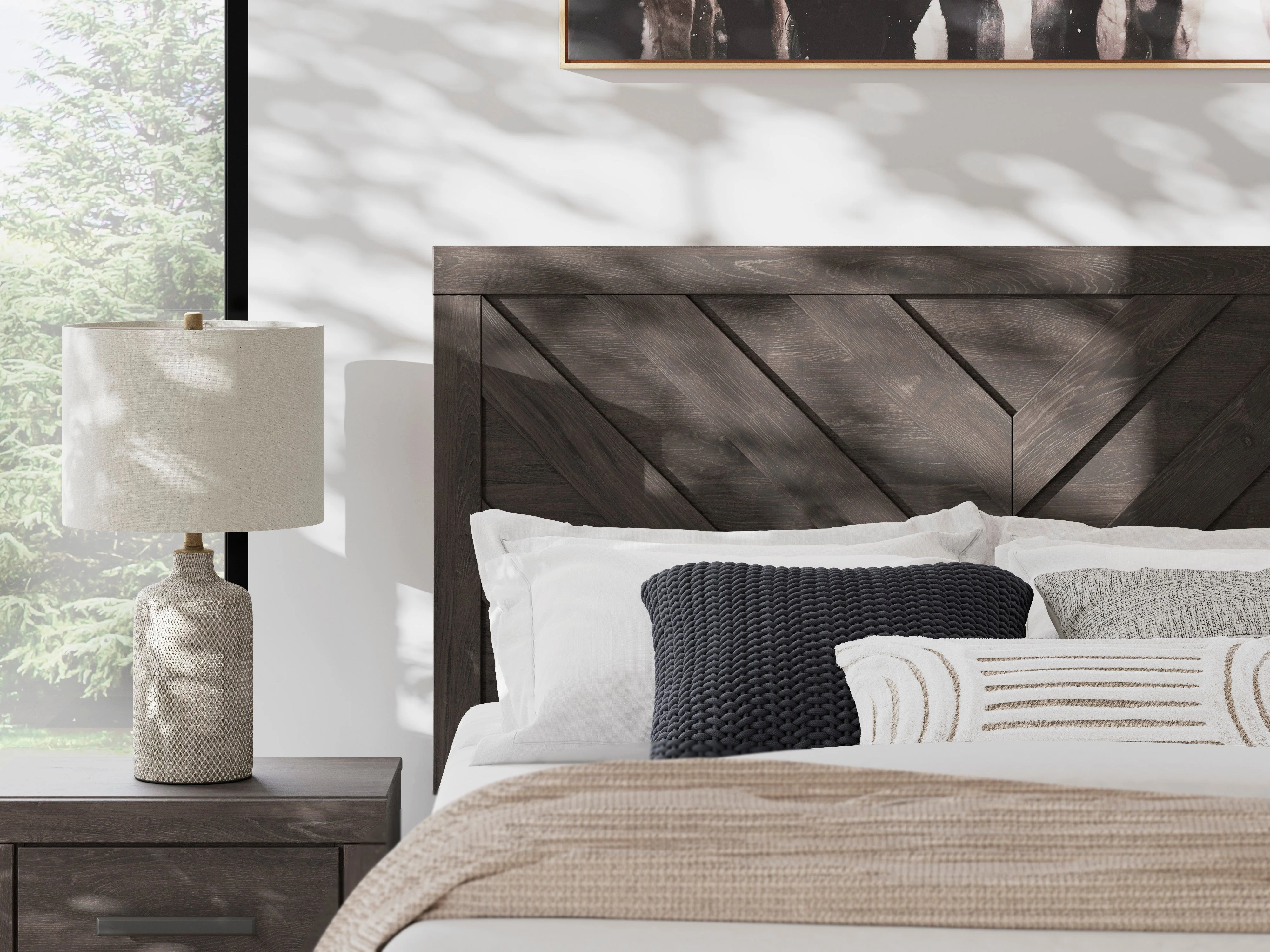 Prendonea Charcoal Queen Panel Bed - Image 13