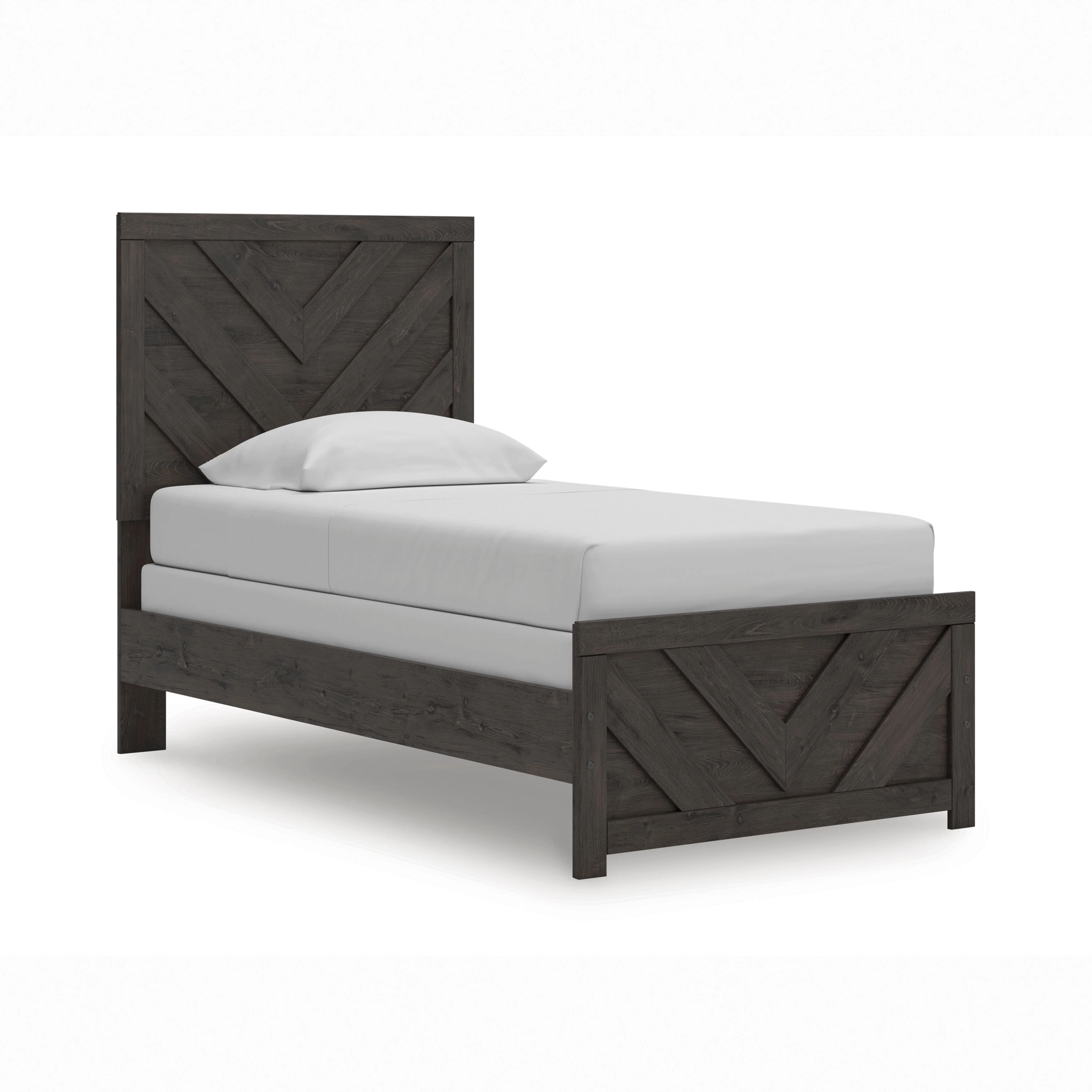 Prendonea Charcoal Twin Panel Bed