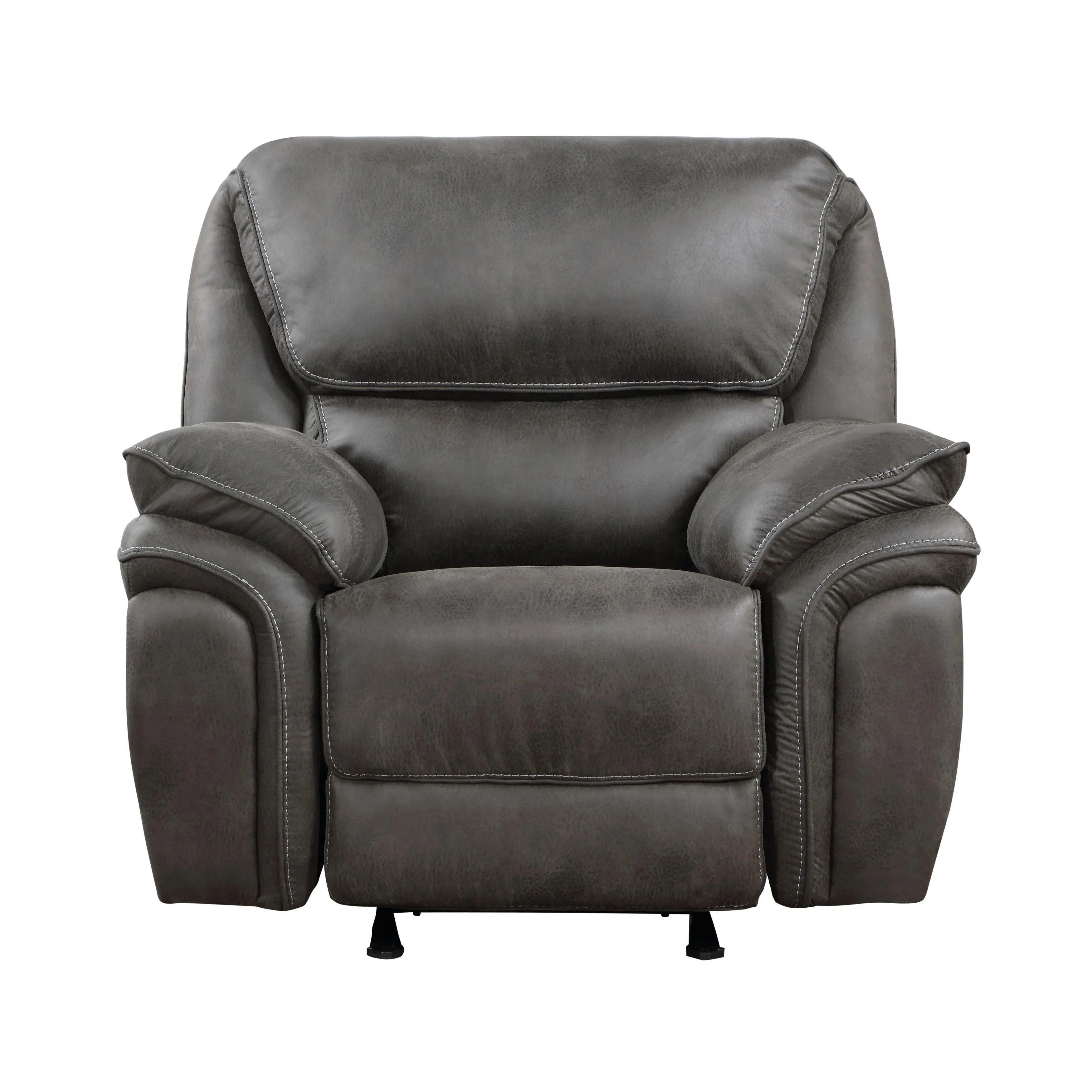 Proctor Gray Microfiber Rocker Reclining Chair - Image 7
