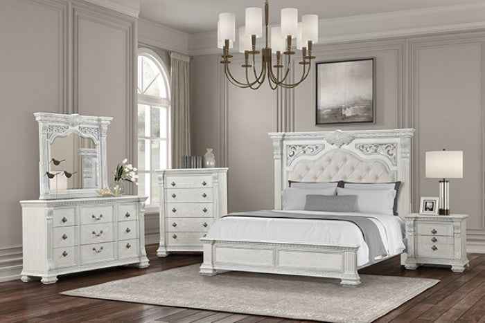 Promenade Wire Brushed White 5-Piece Queen Bedroom Set