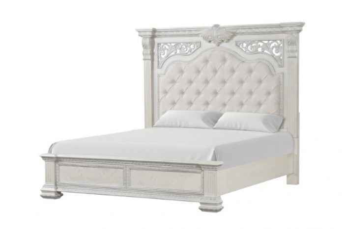 Promenade Wire Brushed White 5-Piece Queen Bedroom Set - Image 5