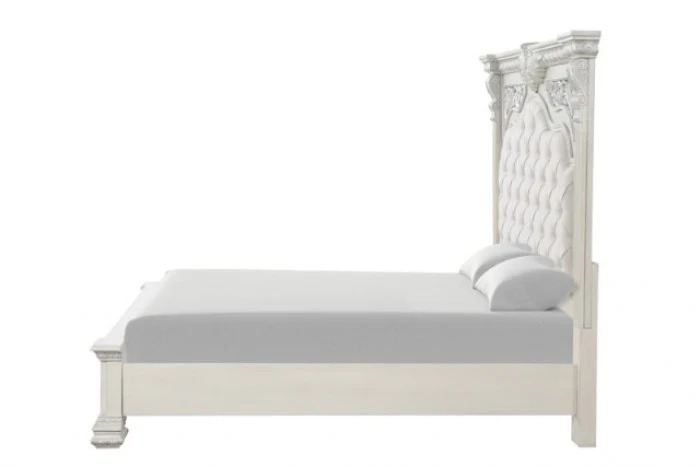 Promenade Wire Brushed White 5-Piece Queen Bedroom Set - Image 7