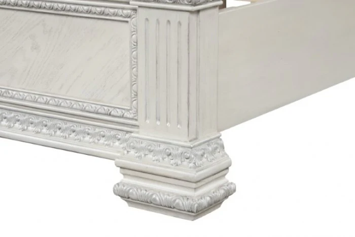 Promenade Wire Brushed White 5-Piece Queen Bedroom Set - Image 8