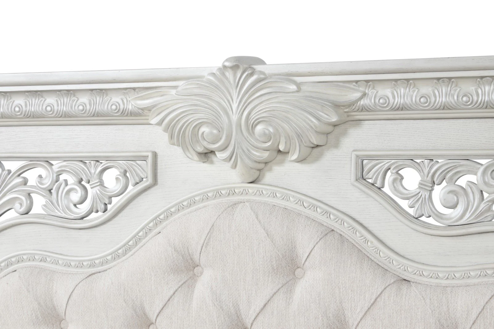 Promenade Wire Brushed White King Bed - Image 6