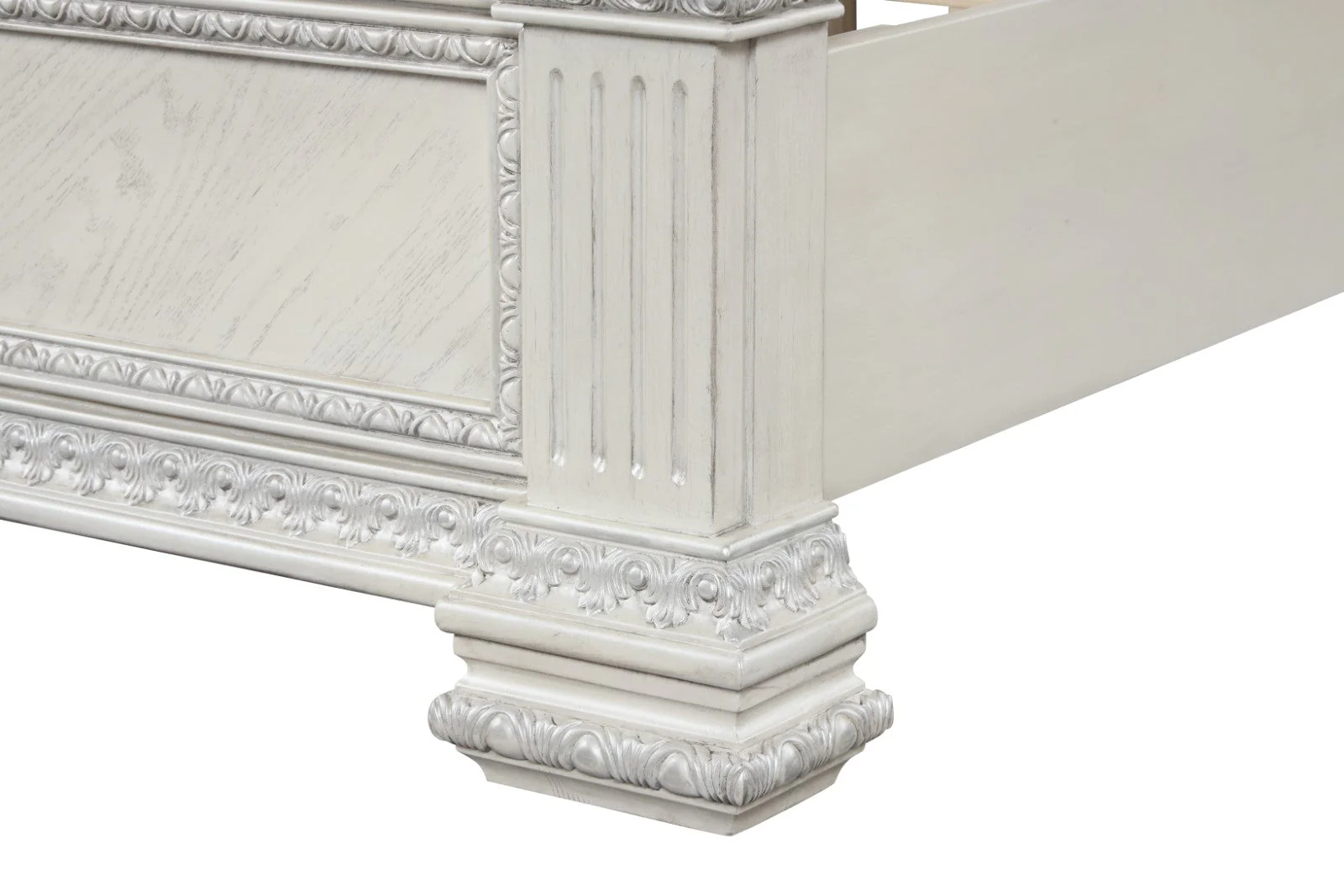 Promenade Wire Brushed White Queen Bed - Image 5