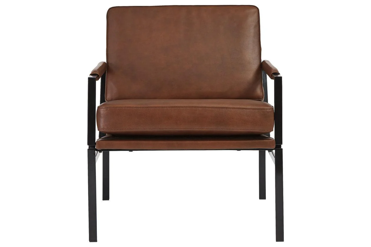 Puckman Brown/Silver Finish Accent Chair - Image 6