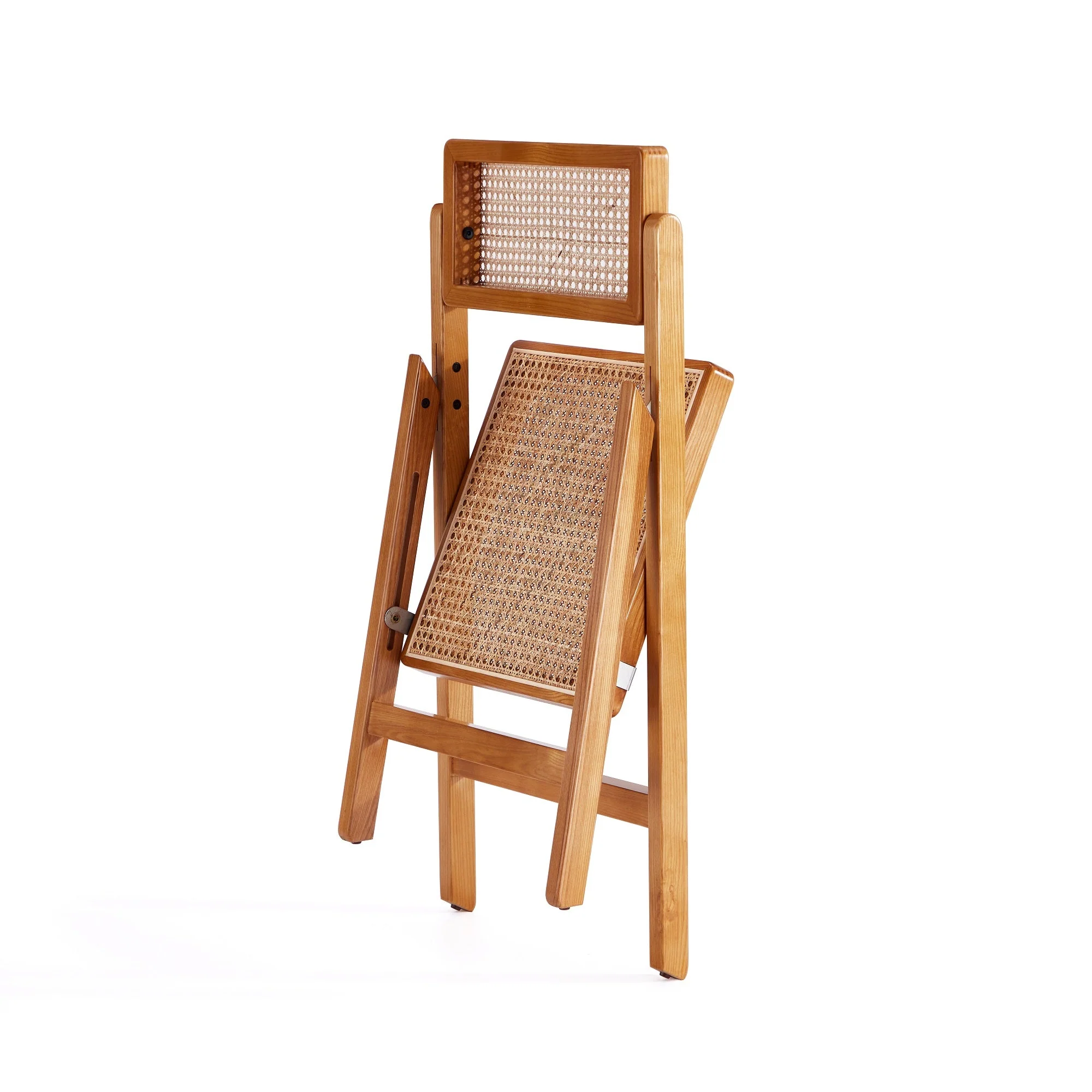 Pullman Folding Dining Chair in Nature Cane (set of 4) - Image 4