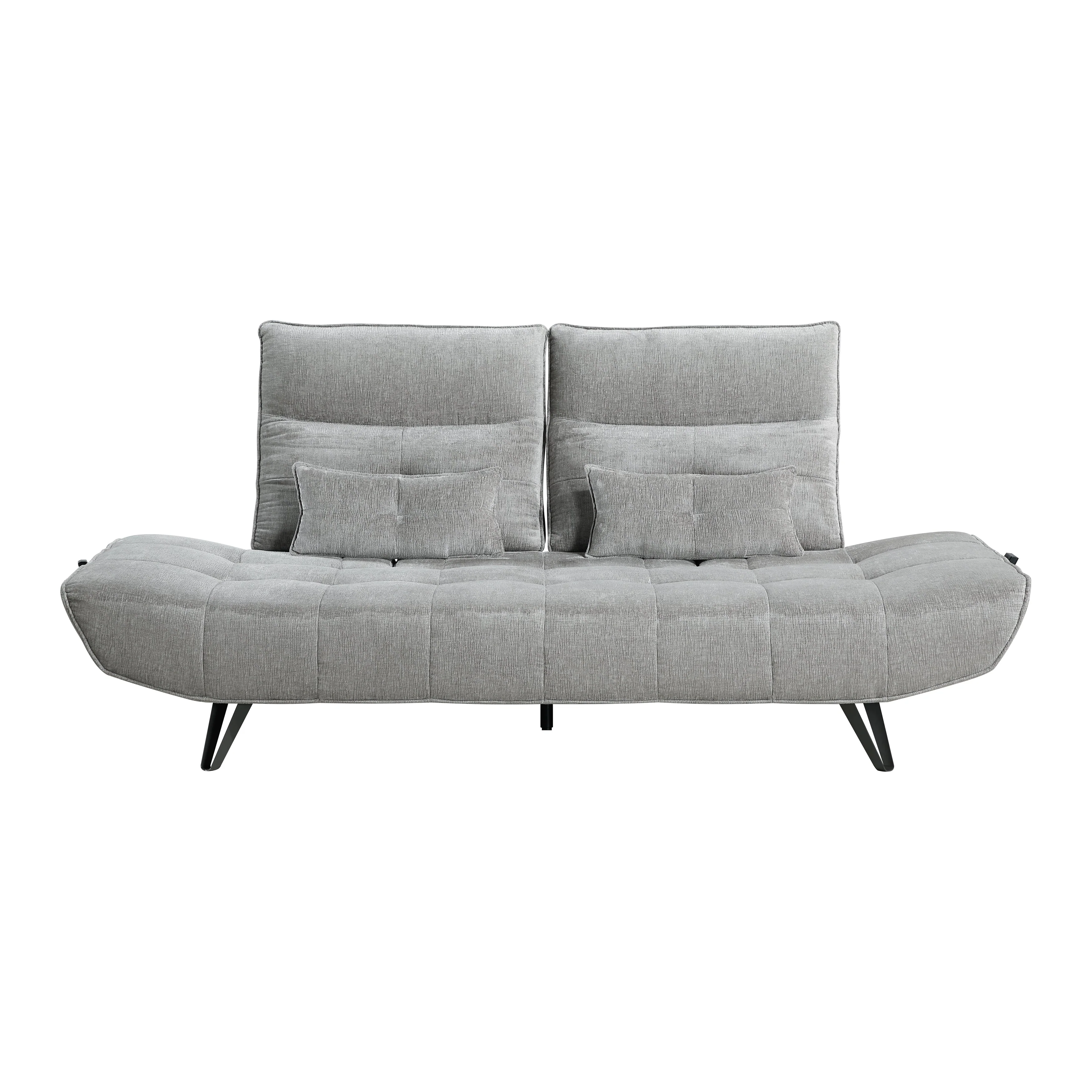 Quonsett Gray Sofa with Power Adjustable Seat - Image 5