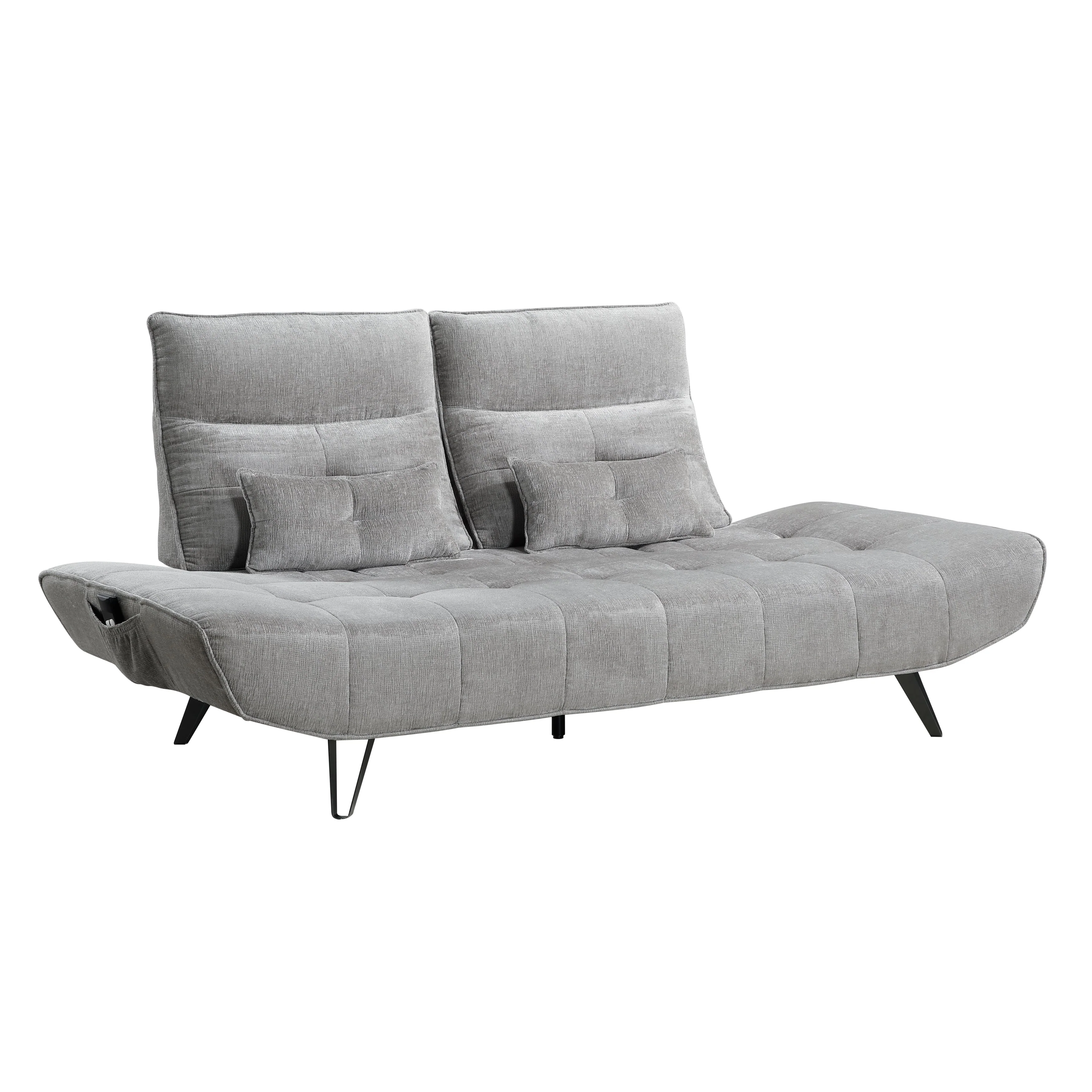 Quonsett Gray Sofa with Power Adjustable Seat - Image 7