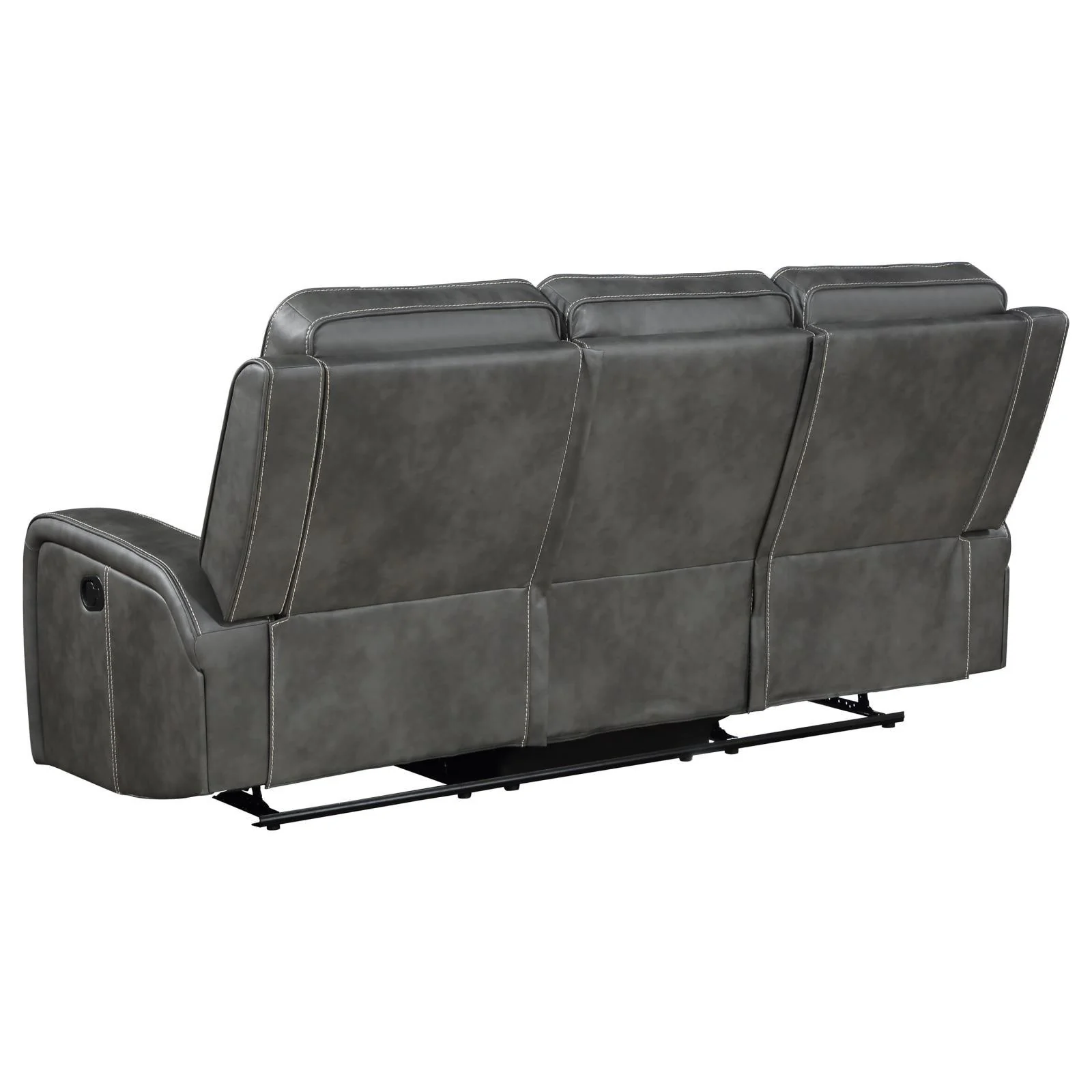 Raelynn Grey 2-Piece Upholstered Motion Reclining Sofa Set - Image 6